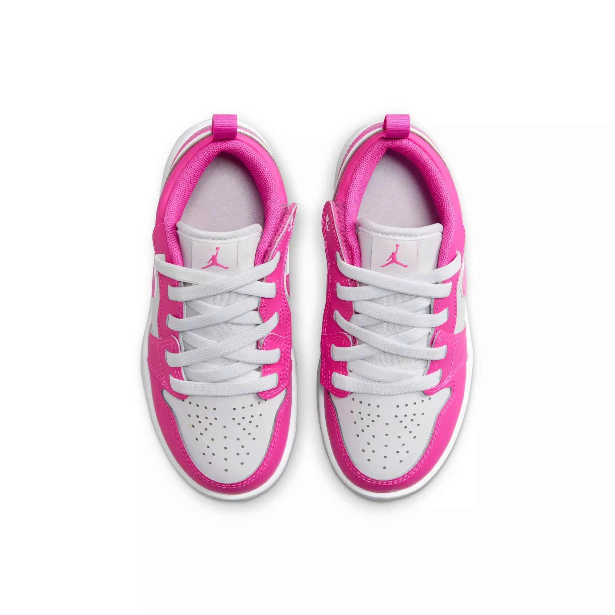 Jordan 1 Low Alt "Fire Pink/Iris Whisper/White" Preschool Girls' Shoe - PINK/WHITE