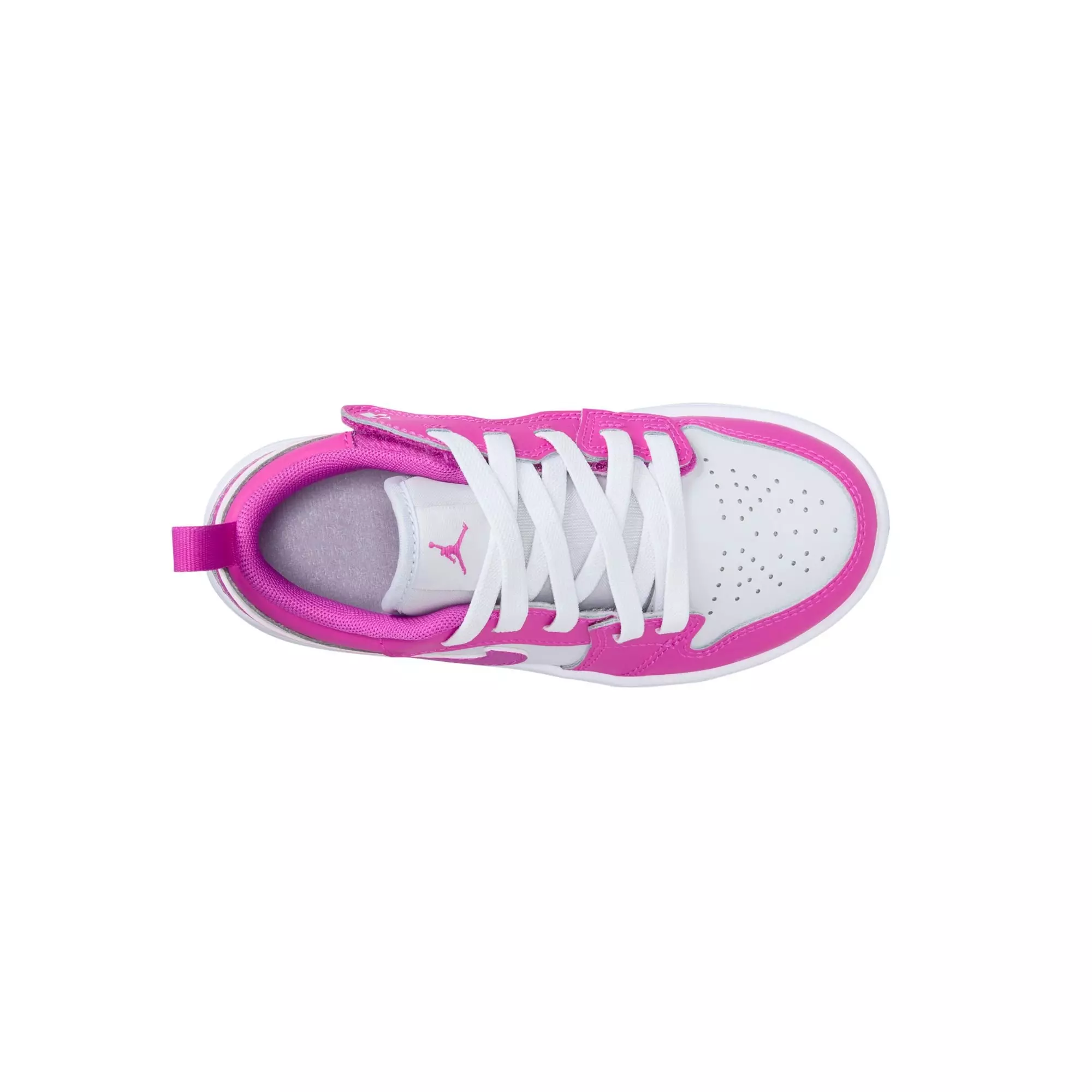 Jordan 1 Low Alt "Fire Pink/Iris Whisper/White" Preschool Girls' Shoe - PINK/WHITE
