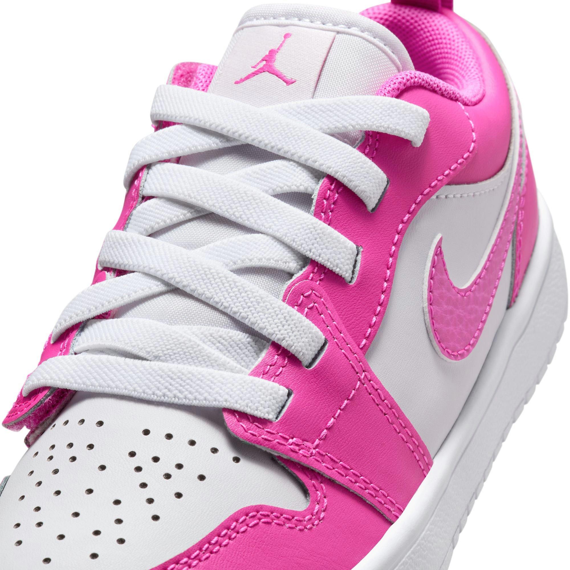 Jordan 1 Low Alt Preschool Girls' "Fire Pink/Iris Whisper/White" Shoe