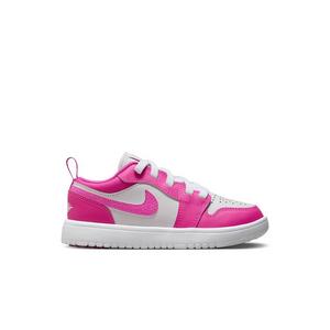 Jordan 1 Low Alt "Fire Pink/Iris Whisper/White" Preschool Girls' Shoe