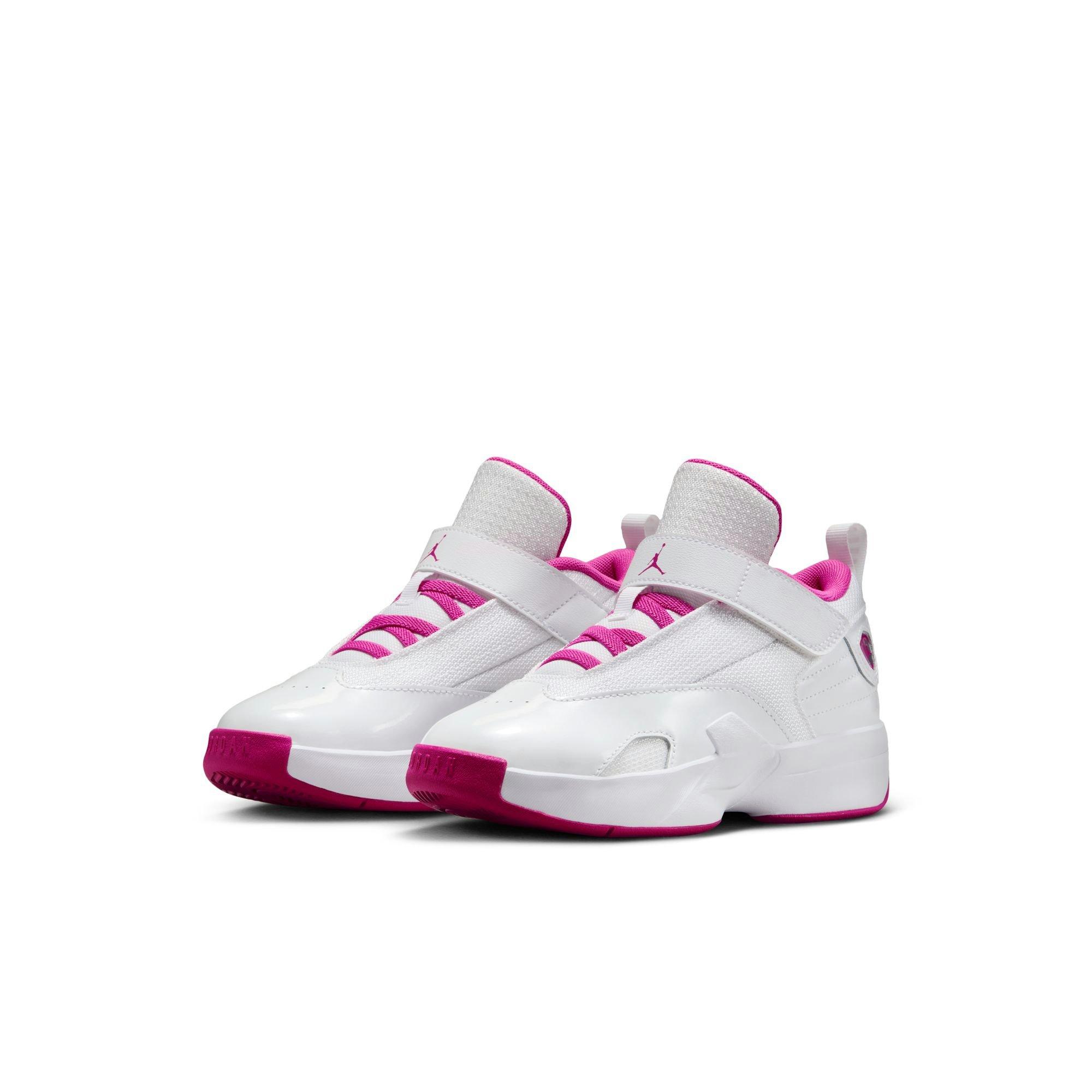 Jordan Max Aura 6 Preschool Girls' "White/Fire Pink" Shoe