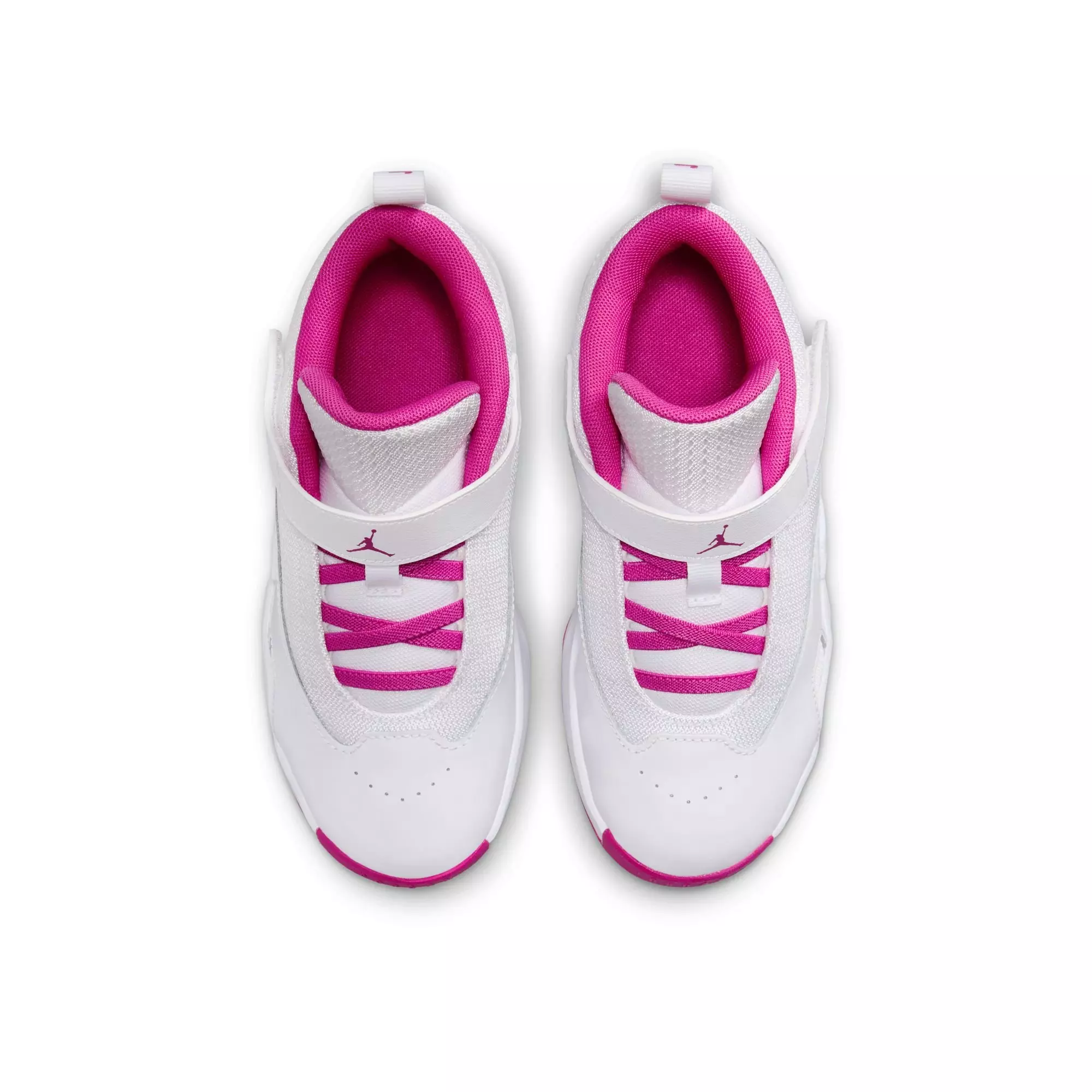 Jordan Max Aura 6 "White/Fire Pink" Preschool Girls' Shoe - WHITE/PINK