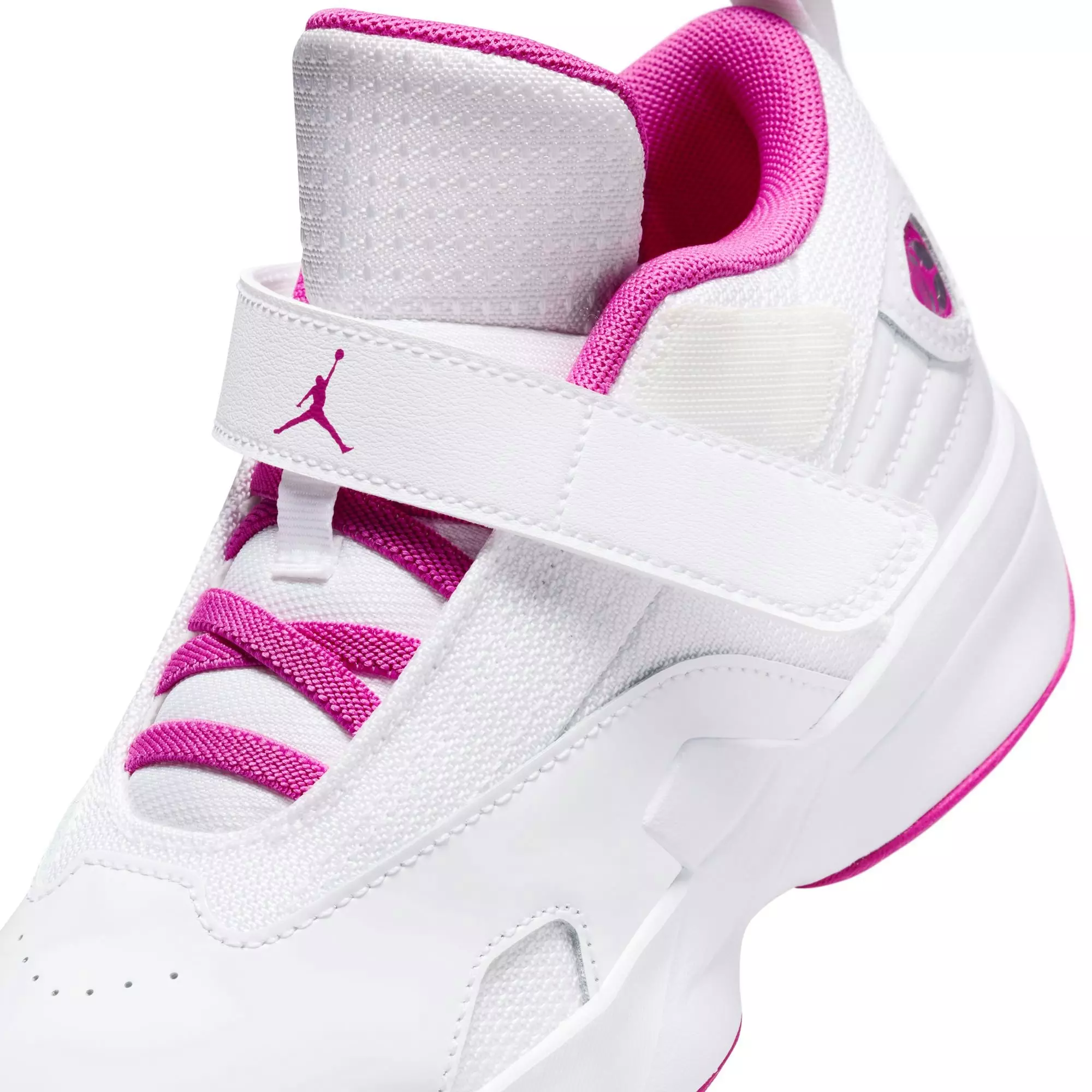 Jordan Max Aura 6 "White/Fire Pink" Preschool Girls' Shoe - WHITE/PINK