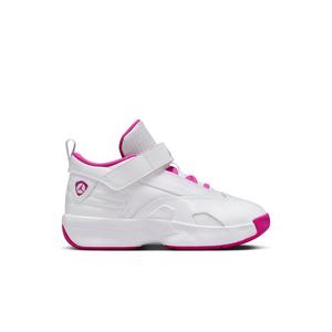 Jordan Max Aura 6 "White/Fire Pink" Preschool Girls' Shoe