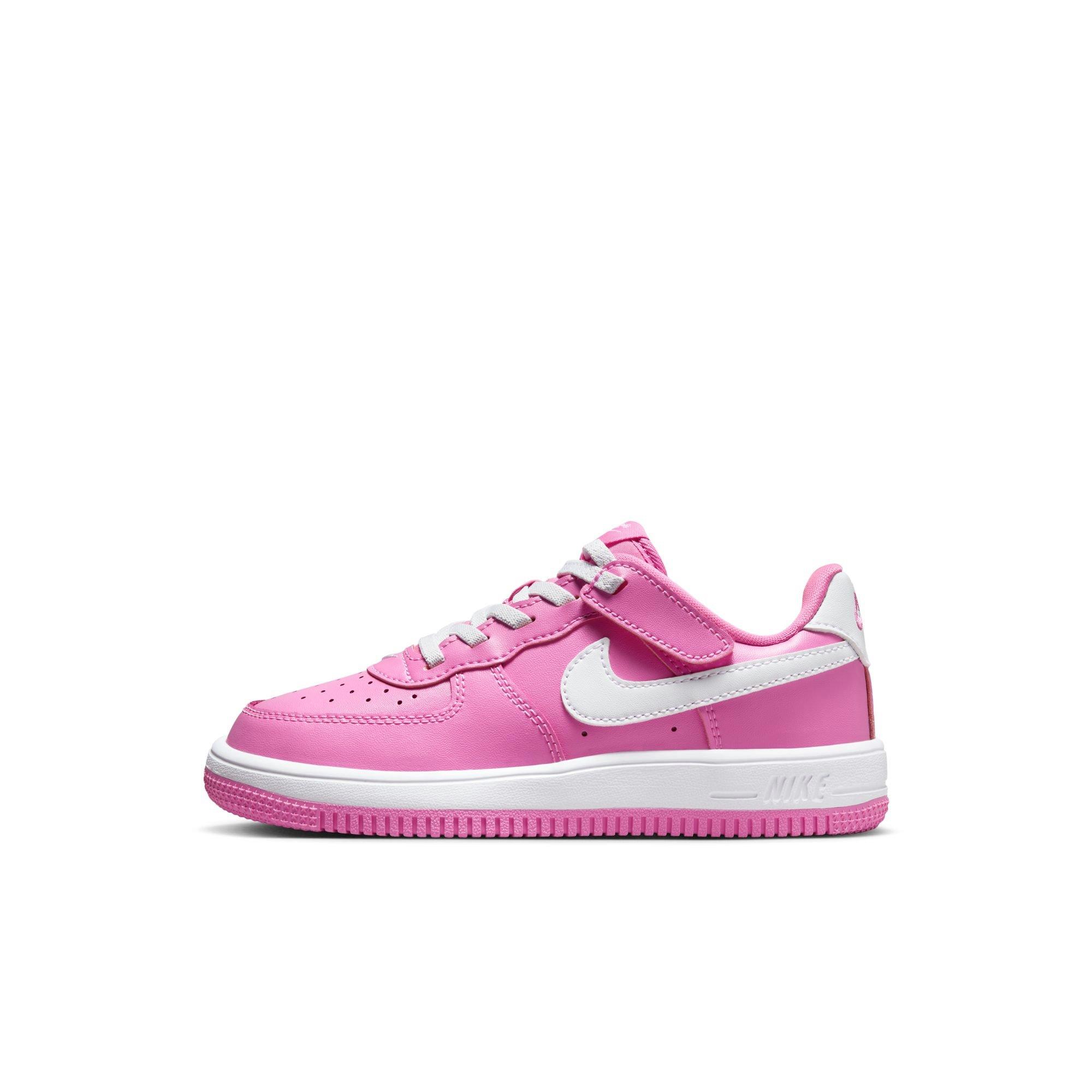 Nike Air Force 1 Low EasyOn Preschool Girls' Playful Pink/White Shoe