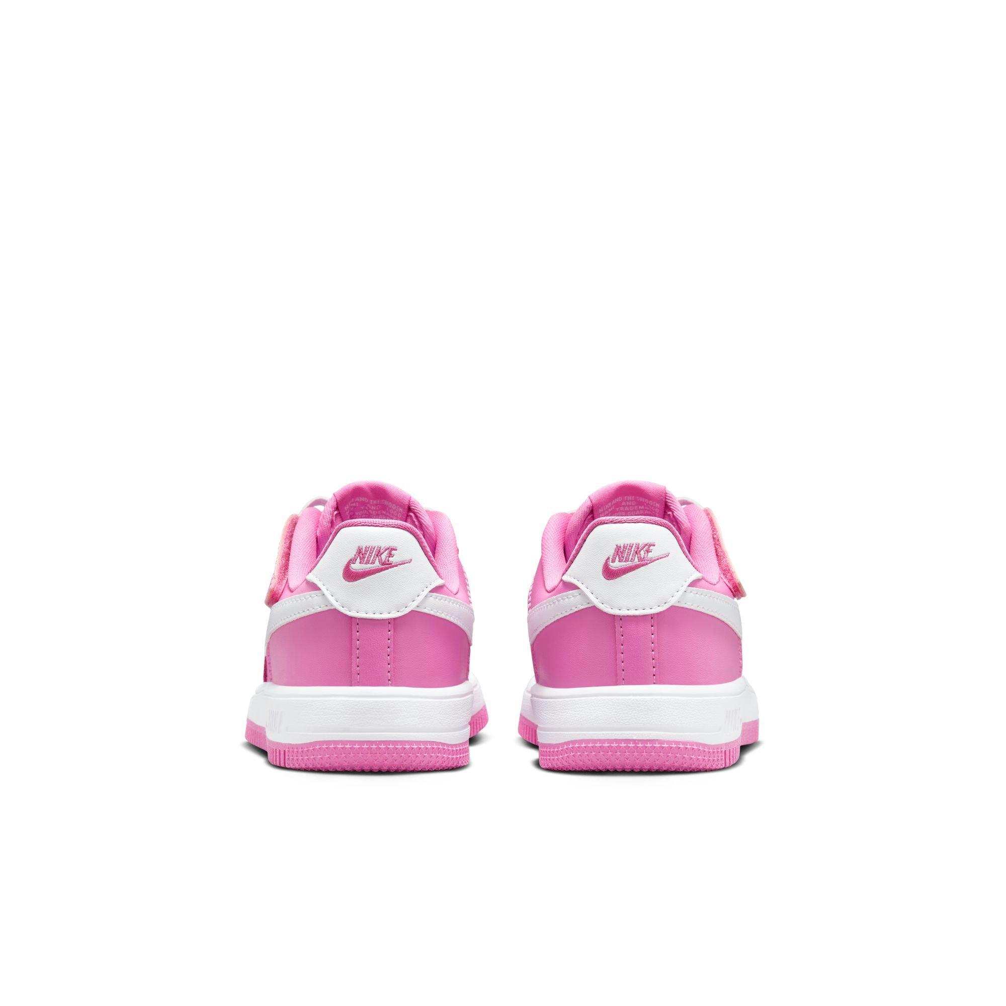 Nike Air Force 1 Low EasyOn Preschool Girls' Playful Pink/White Shoe