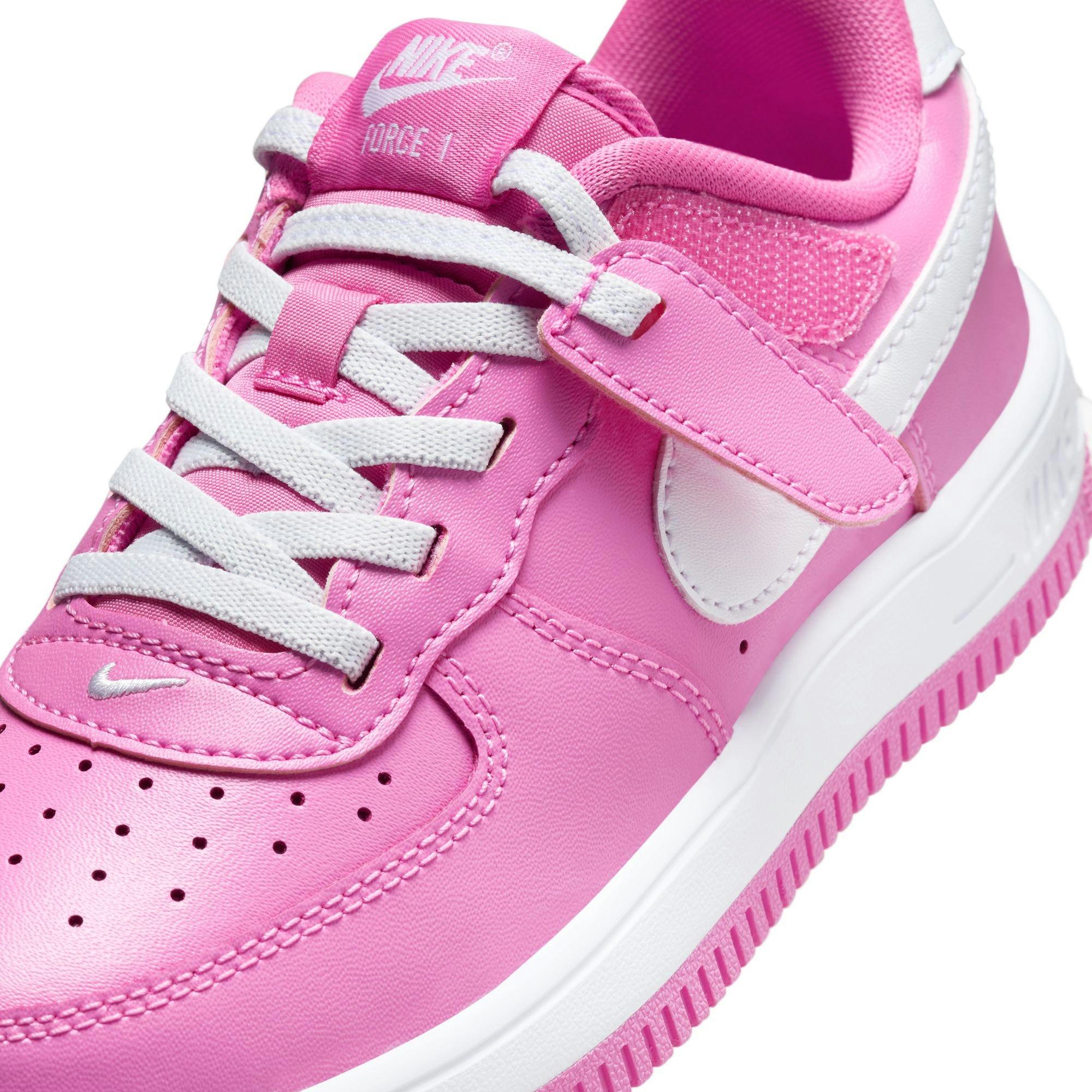 Nike Air Force 1 Low EasyOn Preschool Girls' Playful Pink/White Shoe