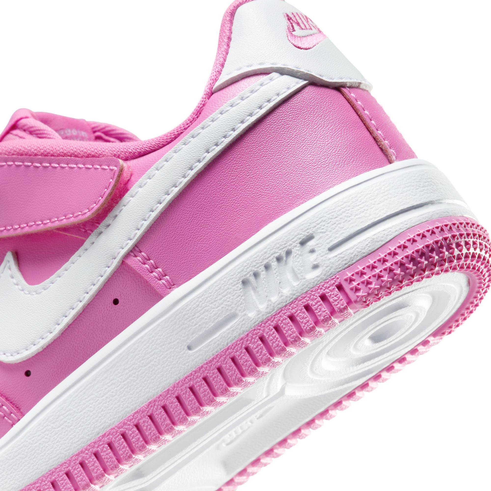 Nike Air Force 1 Low EasyOn Preschool Girls' Playful Pink/White Shoe