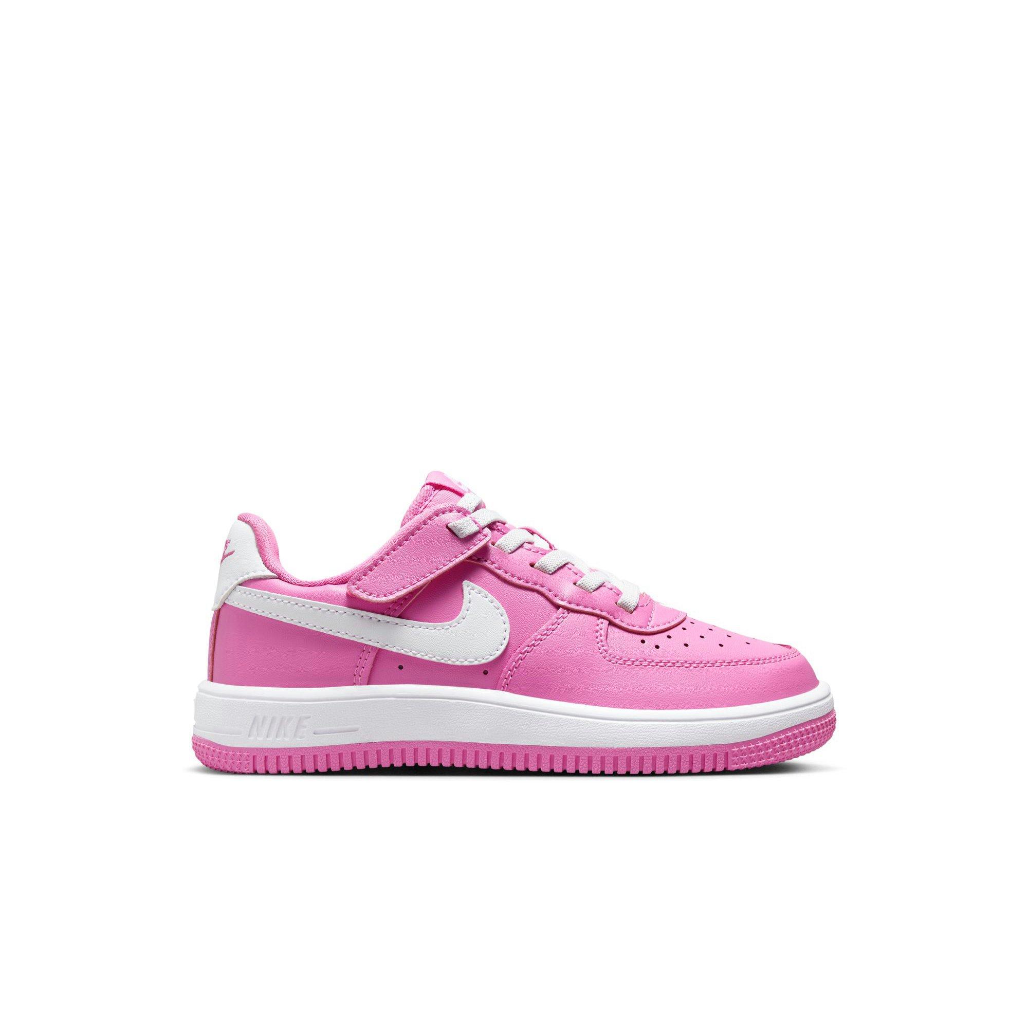 Nike Air Force 1 Low EasyOn "Playful Pink/White" Preschool Girls' Shoe - PINK/WHITE