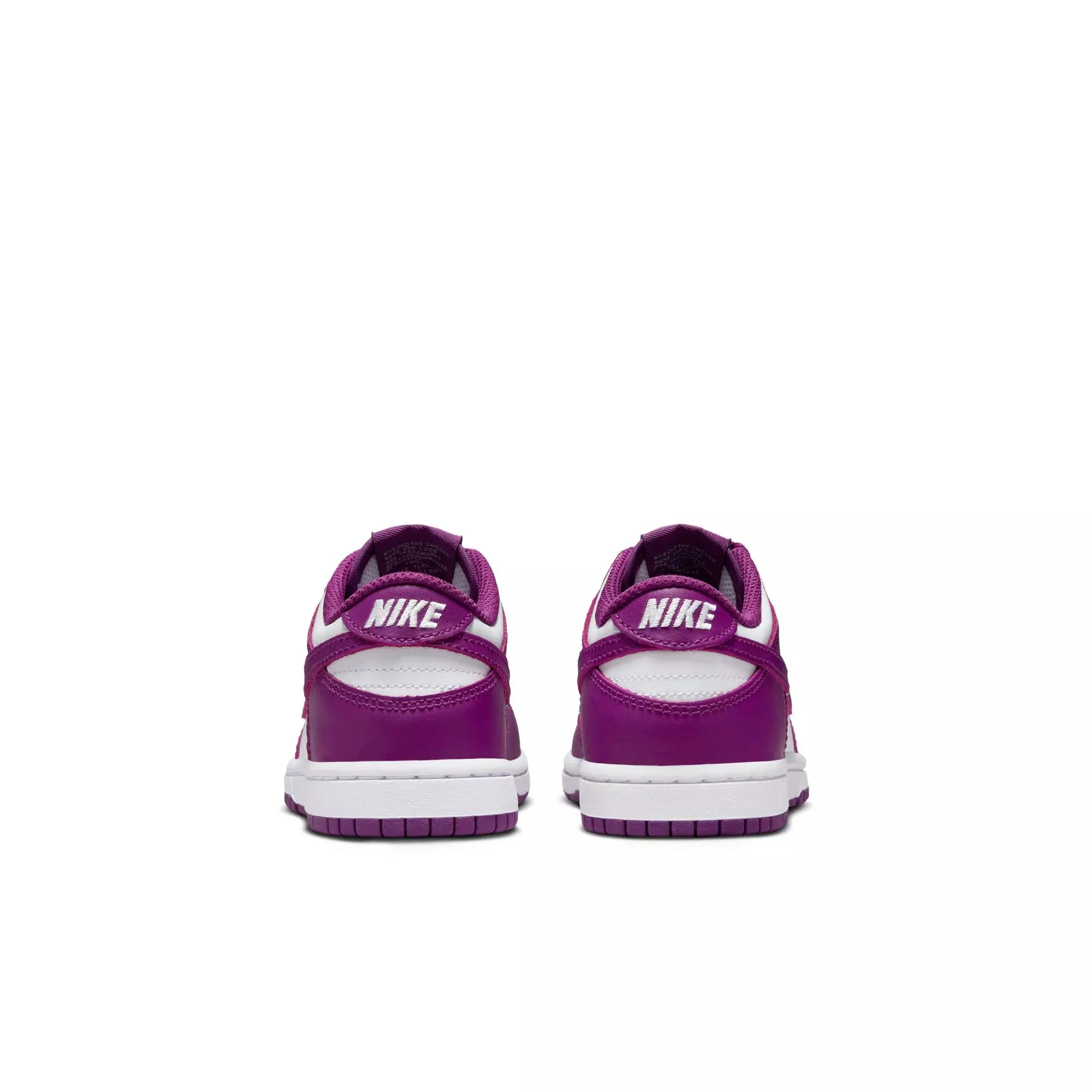 Nike Dunk Low "White/Viotech" Preschool Girls' Shoe - WHITE/PURPLE