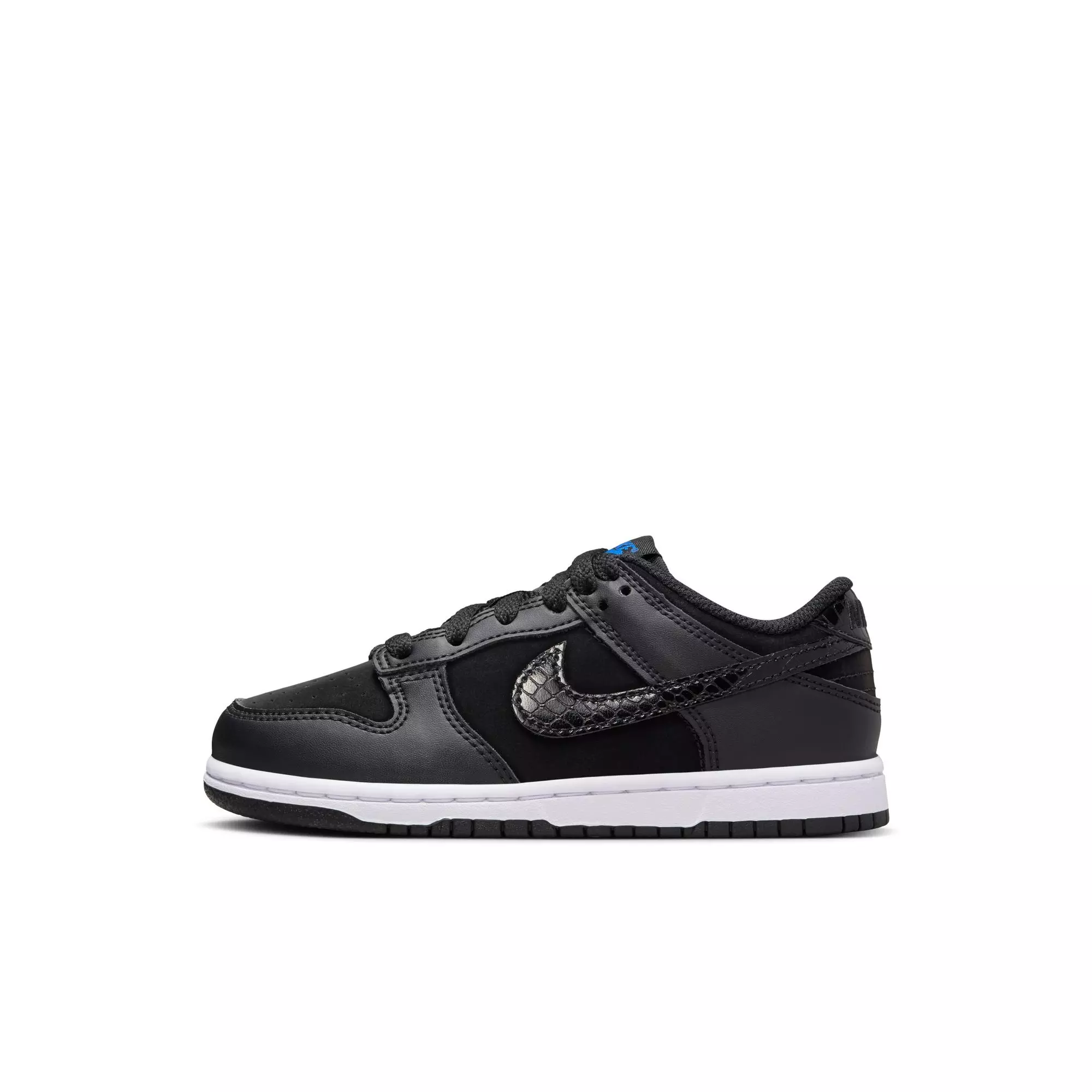 Nike Dunk Low SE "Black/White/Game Royal" Preschool Kids' Shoe - BLACK/WHITE