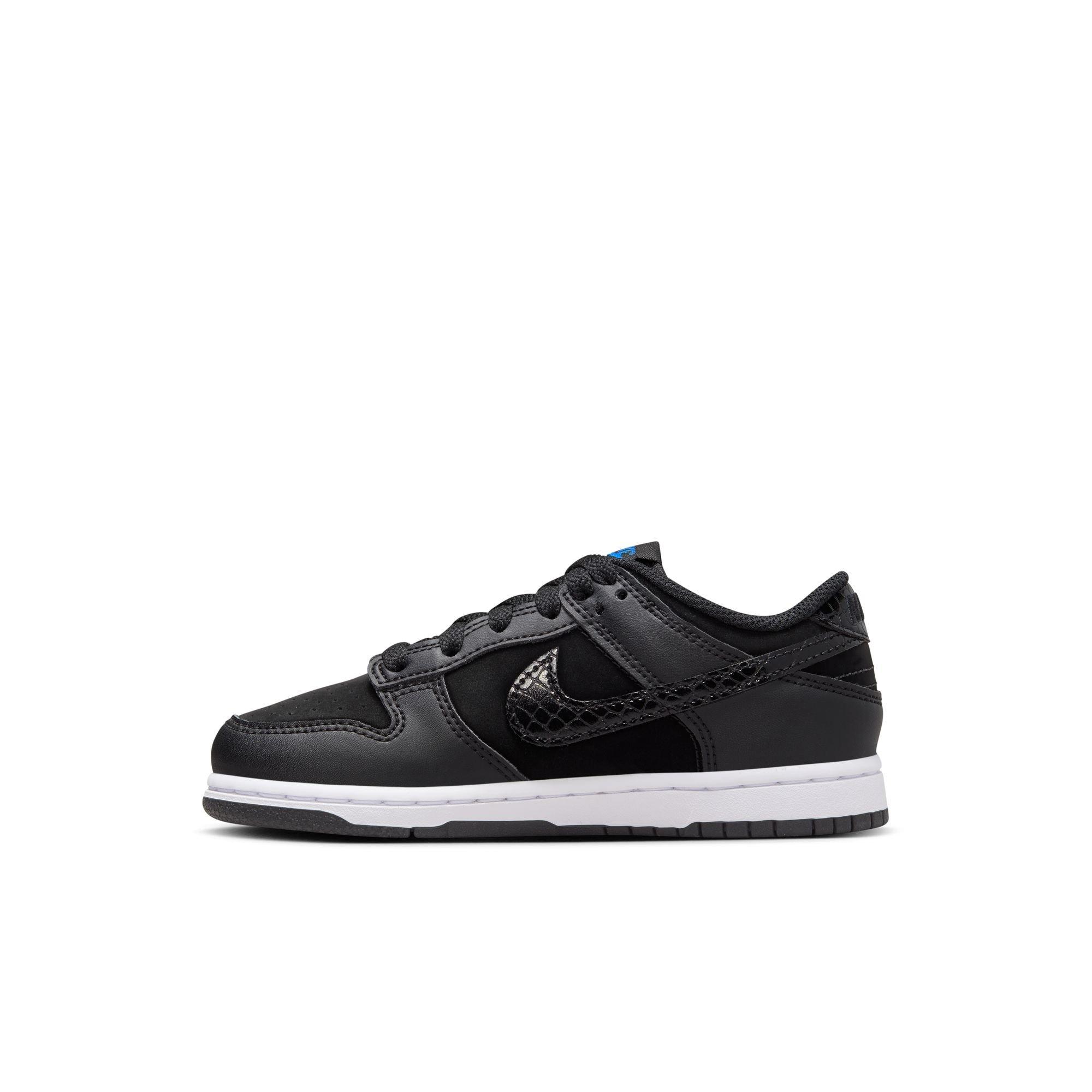 Nike Dunk Low SE Preschool Kids' "Black/White/Game Royal" Shoe