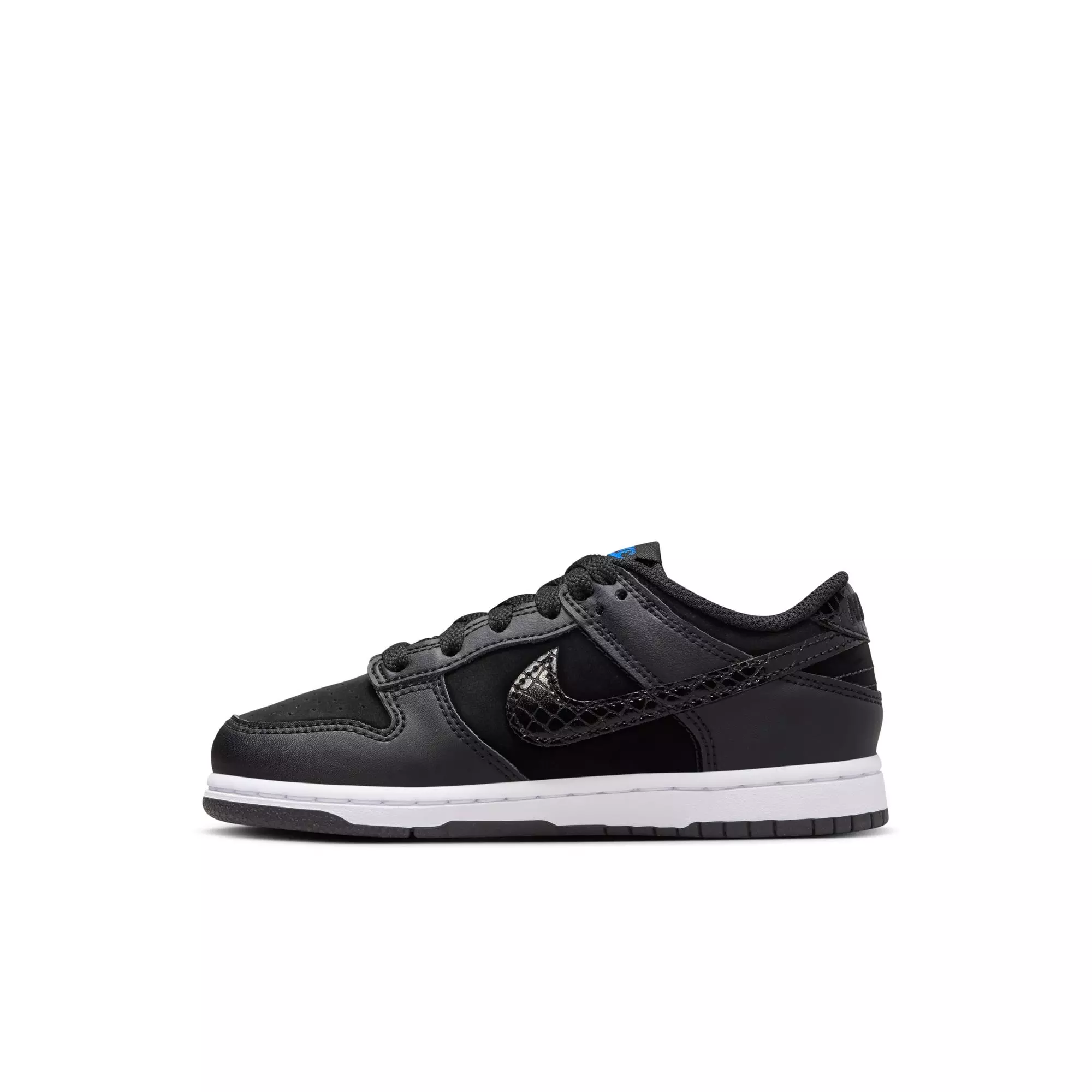 Nike Dunk Low SE "Black/White/Game Royal" Preschool Kids' Shoe - BLACK/WHITE