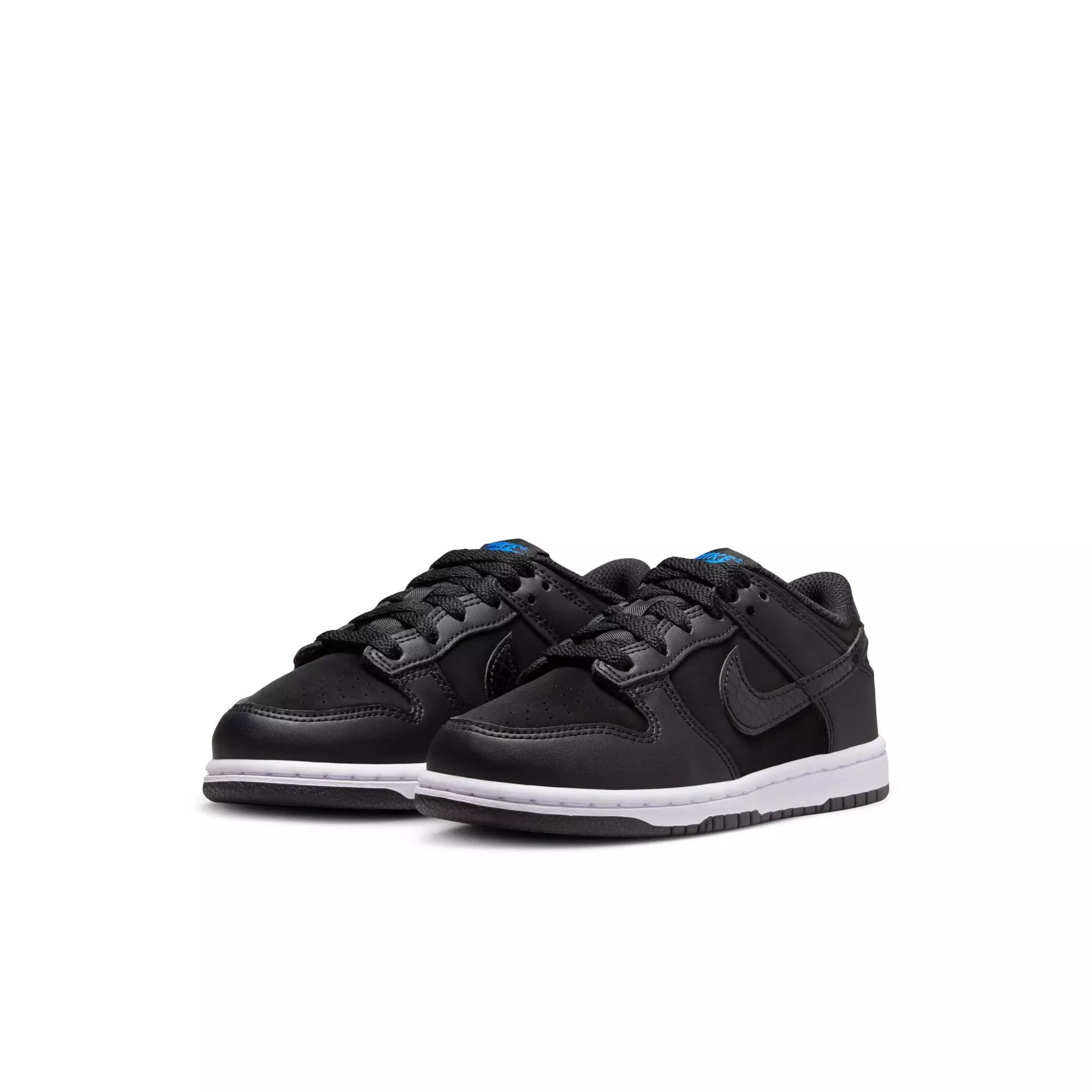Nike Dunk Low SE "Black/White/Game Royal" Preschool Kids' Shoe - BLACK/WHITE