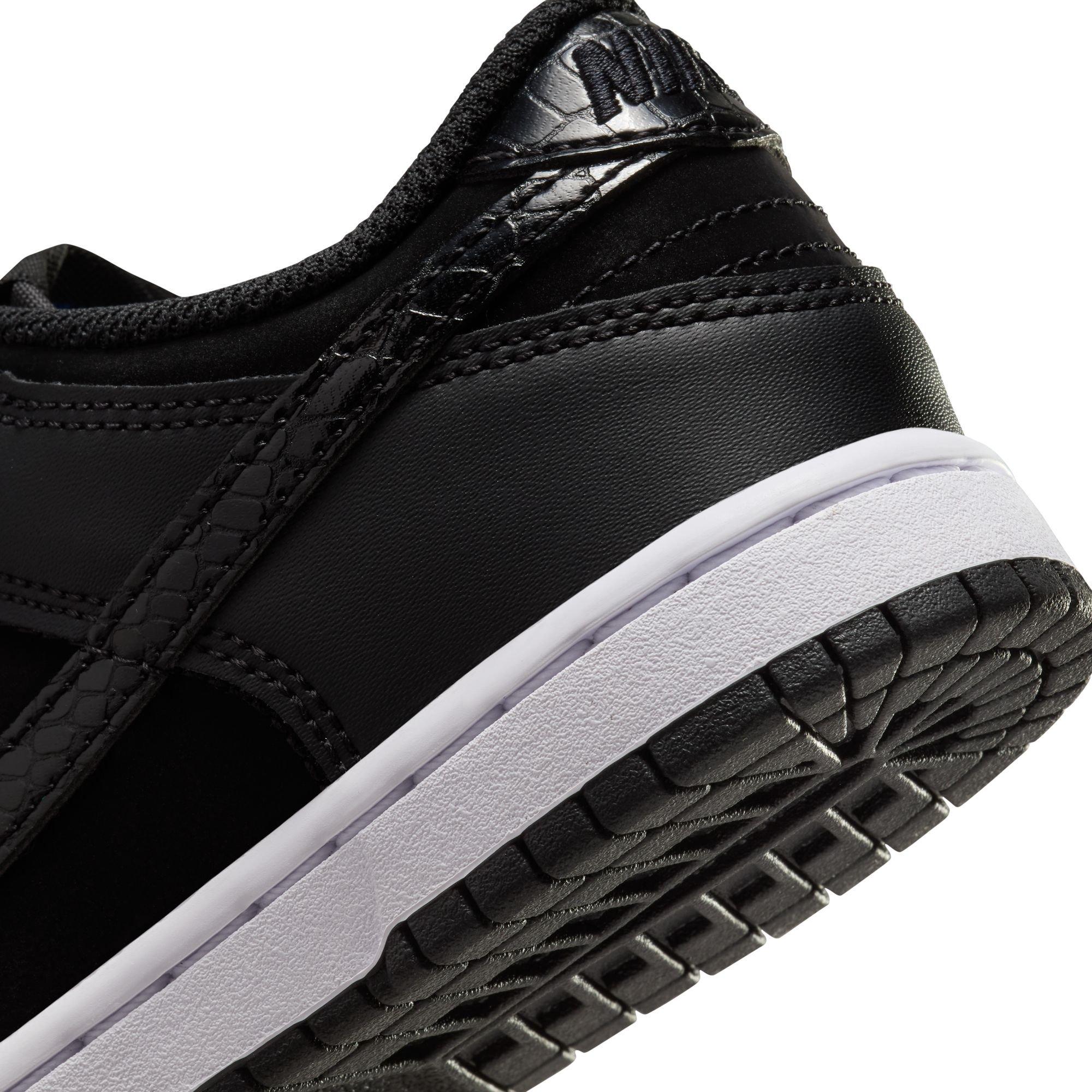 Nike Dunk Low SE "Black/White/Game Royal" Preschool Kids' Shoe - BLACK/WHITE Thumbnail View 10