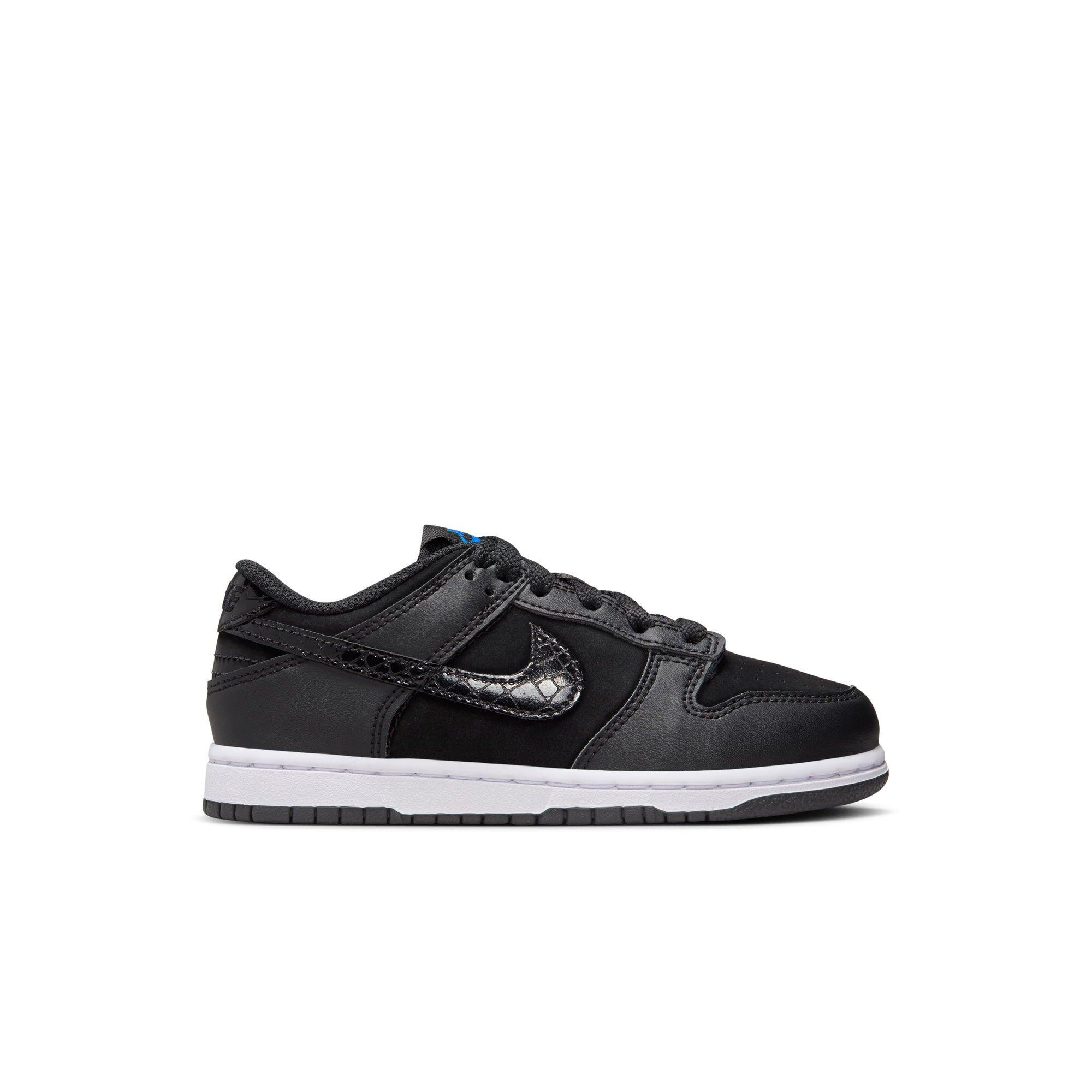 Nike Dunk Low SE "Black/White/Game Royal" Preschool Kids' Shoe - BLACK/WHITE Thumbnail View 1