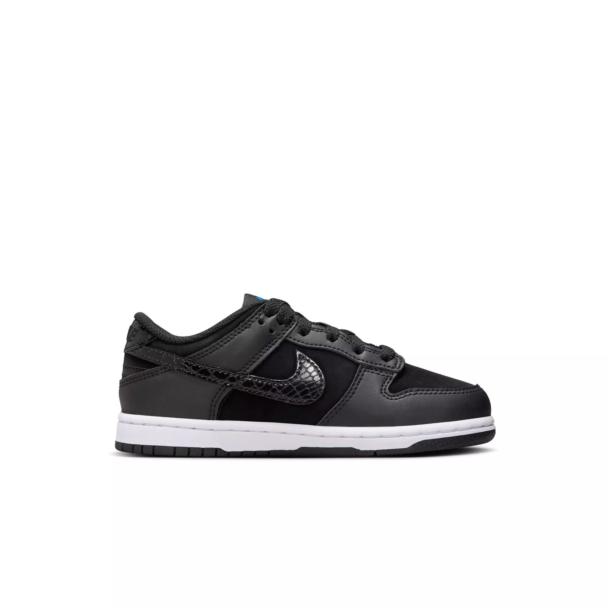 Nike Dunk Low SE "Black/White/Game Royal" Preschool Kids' Shoe - BLACK/WHITE