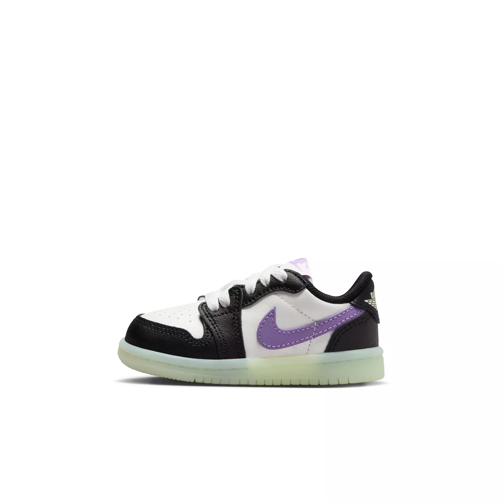 Jordan 1 Retro Low OG "Black Raspberry" Toddler Kids' Shoe - BLACK/BLACK RASPBERRY/VOLT TINT