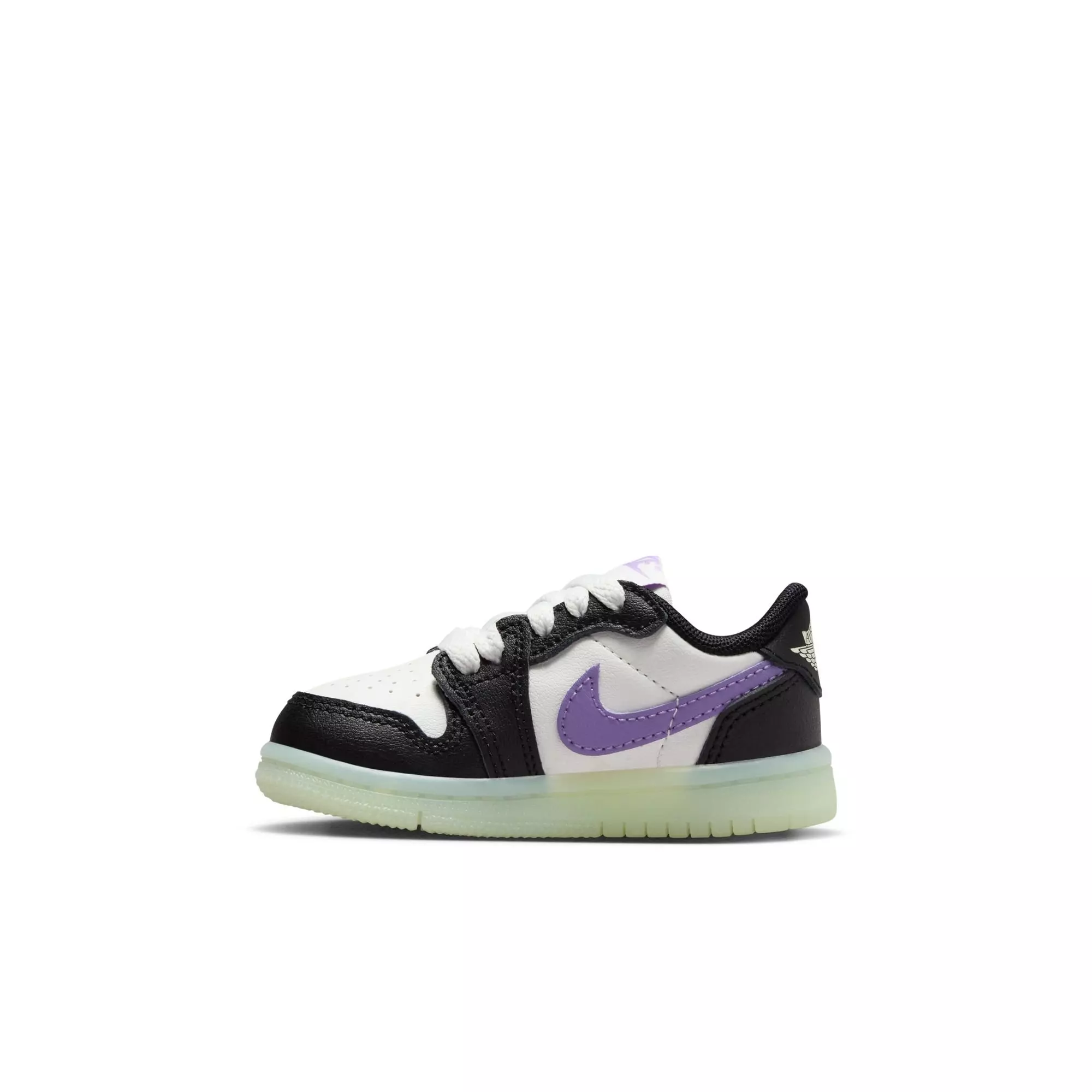 Jordan 1 Retro Low OG "Black Raspberry" Toddler Kids' Shoe - BLACK/BLACK RASPBERRY/VOLT TINT