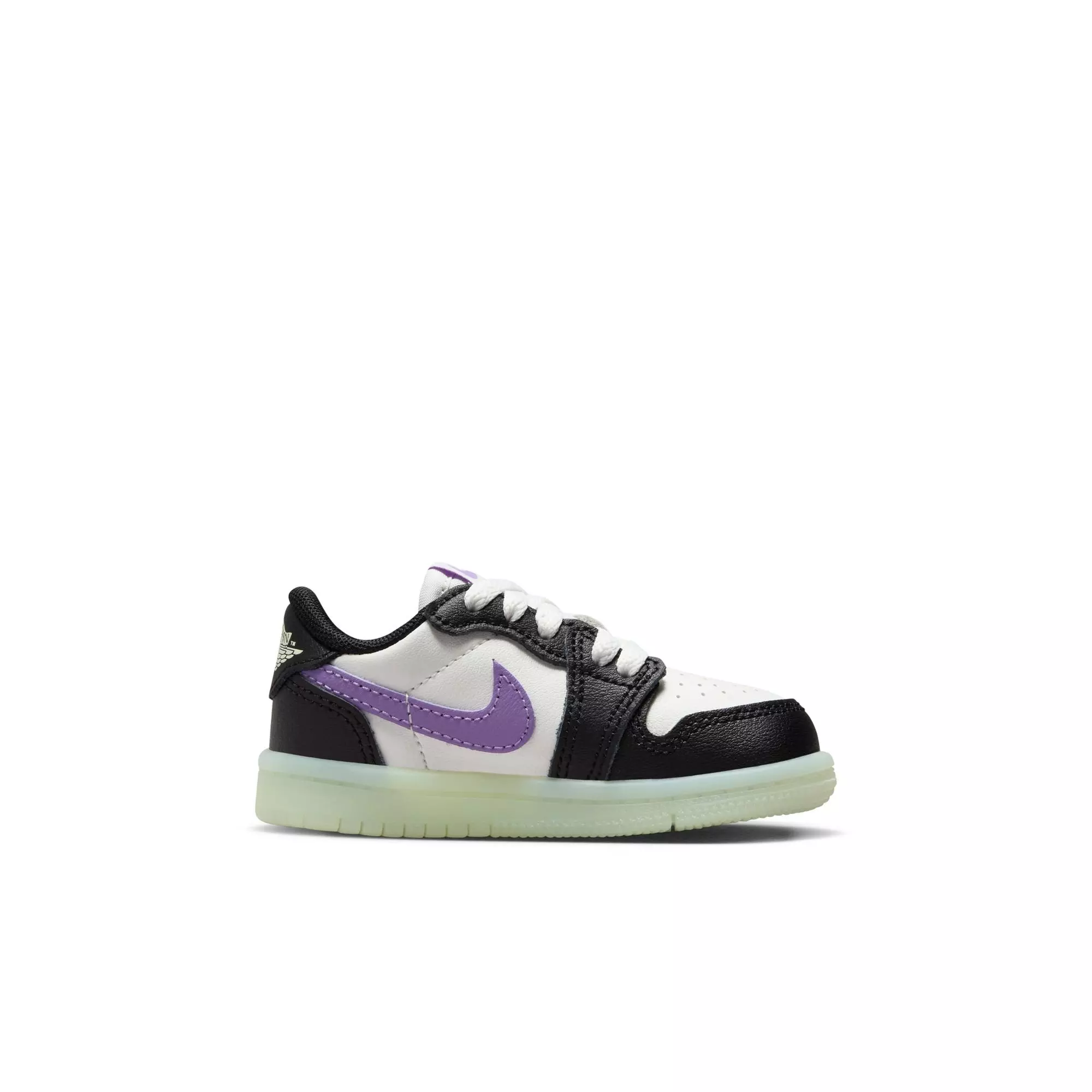 Jordan 1 Retro Low OG "Black Raspberry" Toddler Kids' Shoe - BLACK/BLACK RASPBERRY/VOLT TINT