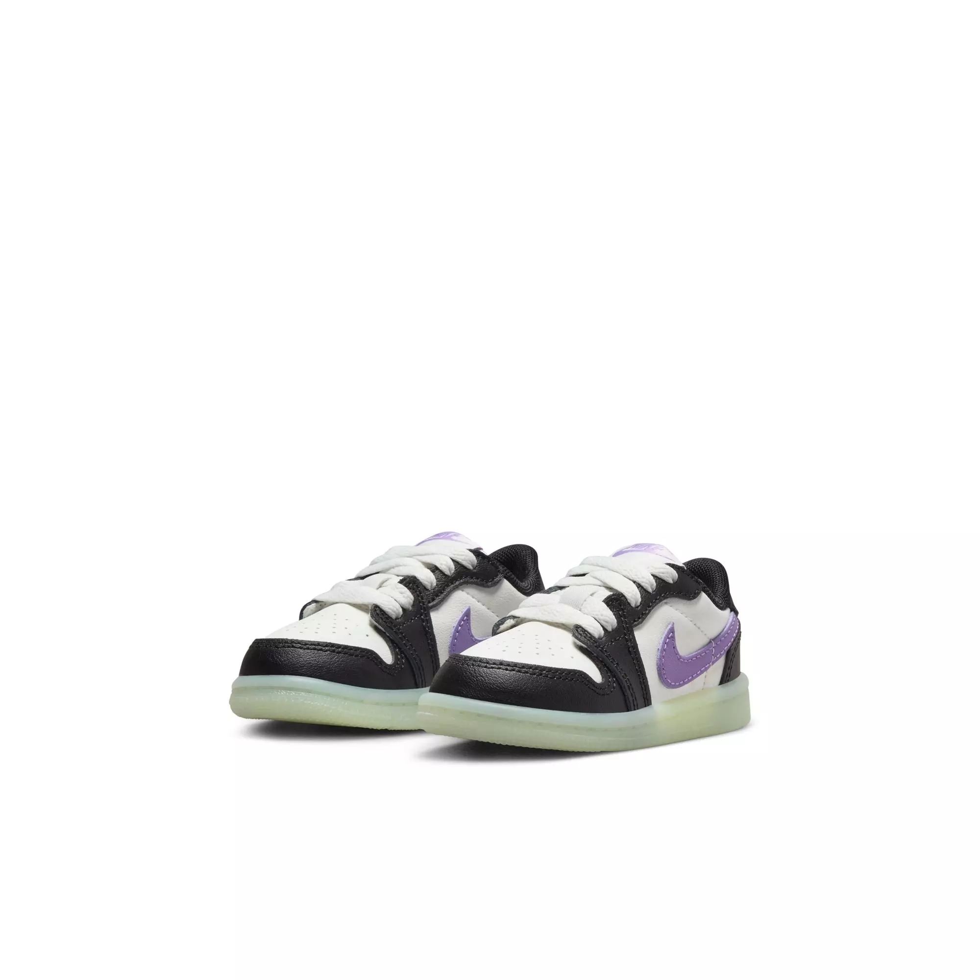 Jordan 1 Retro Low OG "Black Raspberry" Toddler Kids' Shoe - BLACK/BLACK RASPBERRY/VOLT TINT