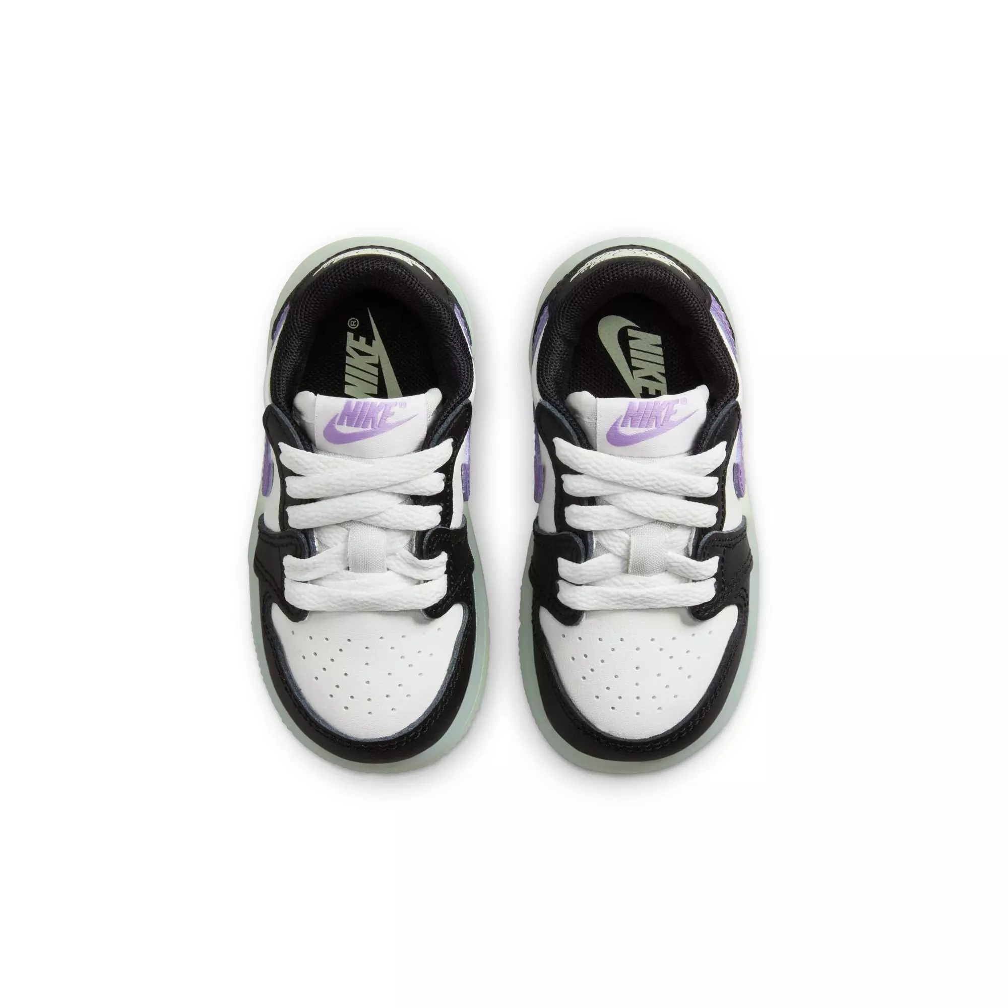 Jordan 1 Retro Low OG "Black Raspberry" Toddler Kids' Shoe - BLACK/BLACK RASPBERRY/VOLT TINT