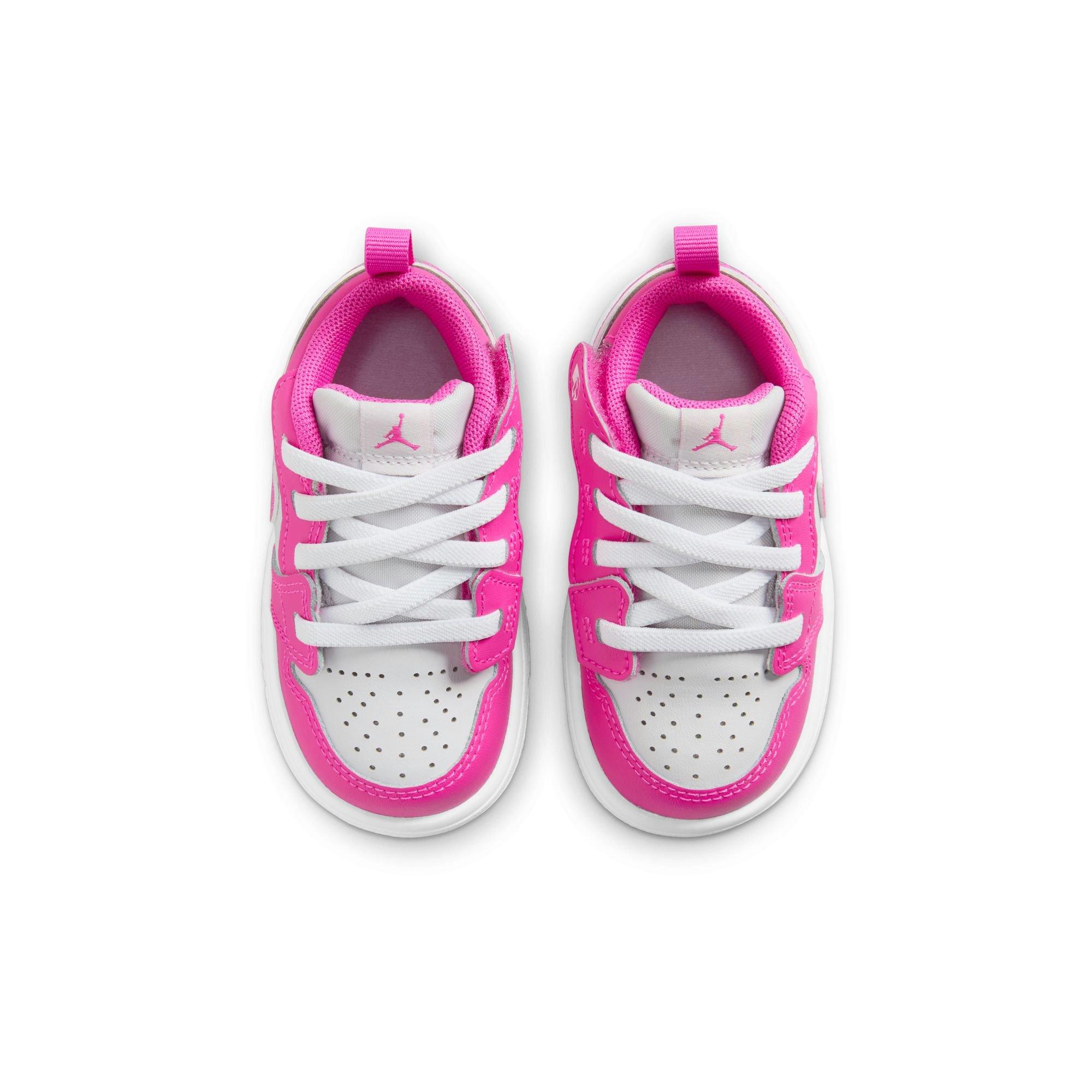 Jordan 1 Low Alt Toddler Girls' "Fire Pink/Iris Whisper/White" Shoe