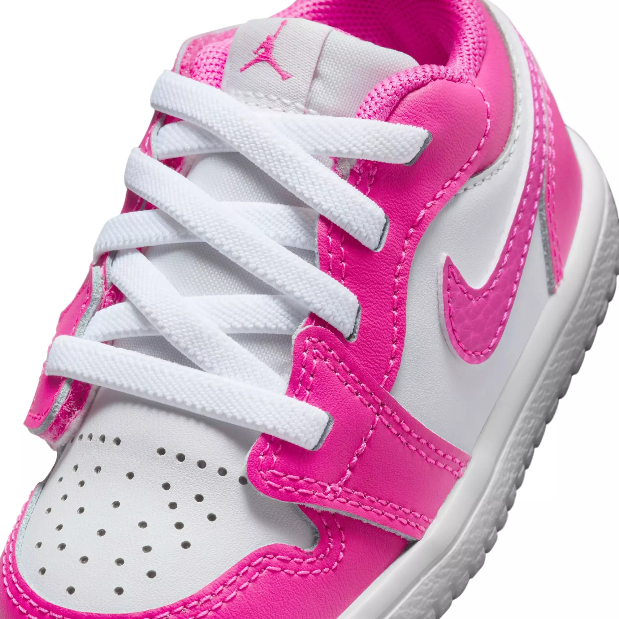 Jordan 1 Low Alt "Fire Pink/Iris Whisper/White" Toddler Girls' Shoe - PINK/WHITE