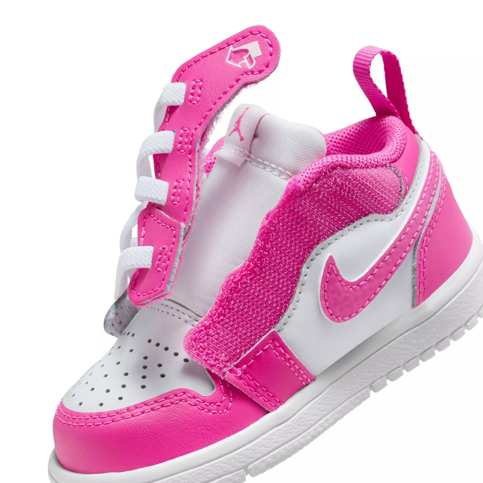 Jordan 1 Low Alt "Fire Pink/Iris Whisper/White" Toddler Girls' Shoe - PINK/WHITE