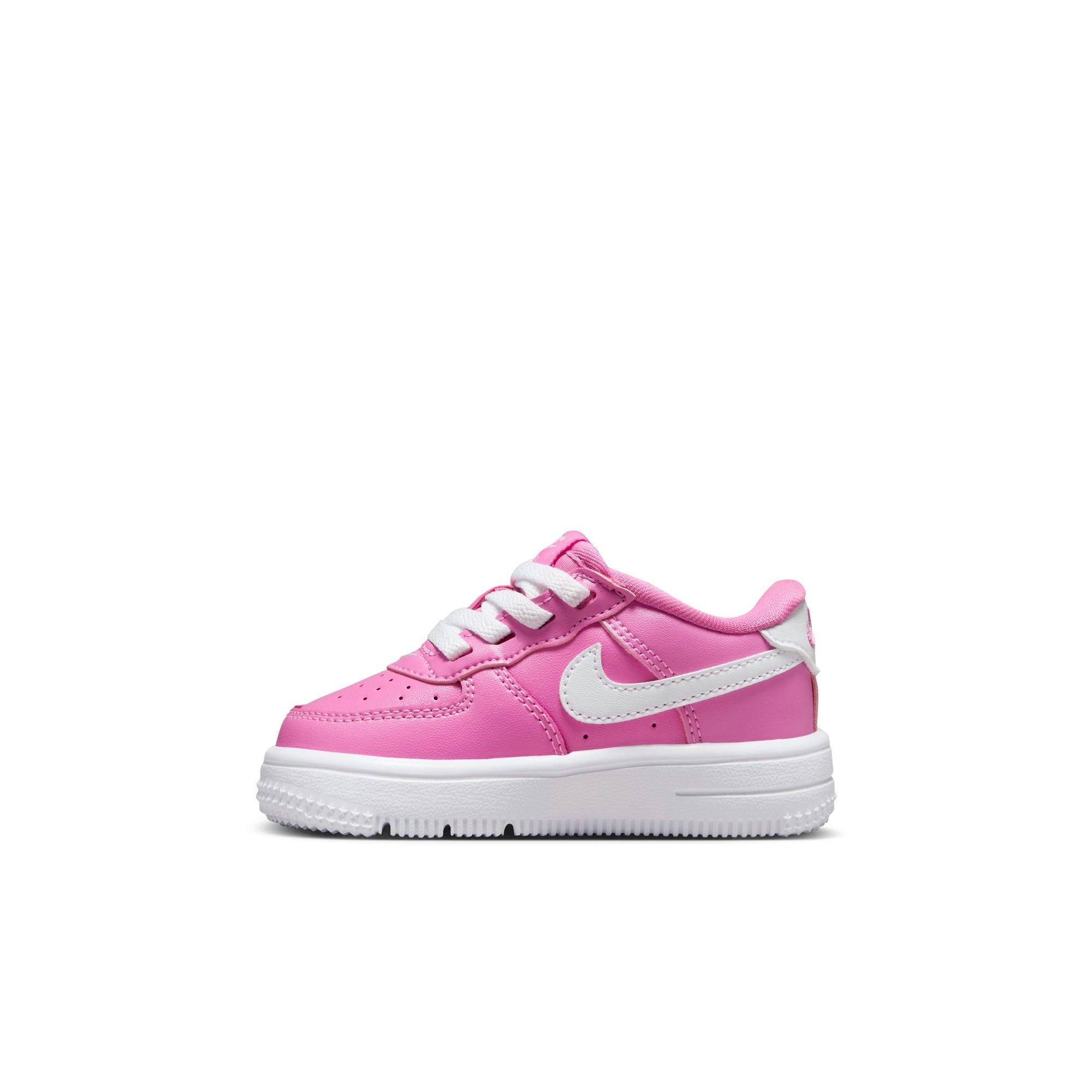 Nike Air Force 1 Low EasyOn Toddler Girls' Playful Pink/White Shoe