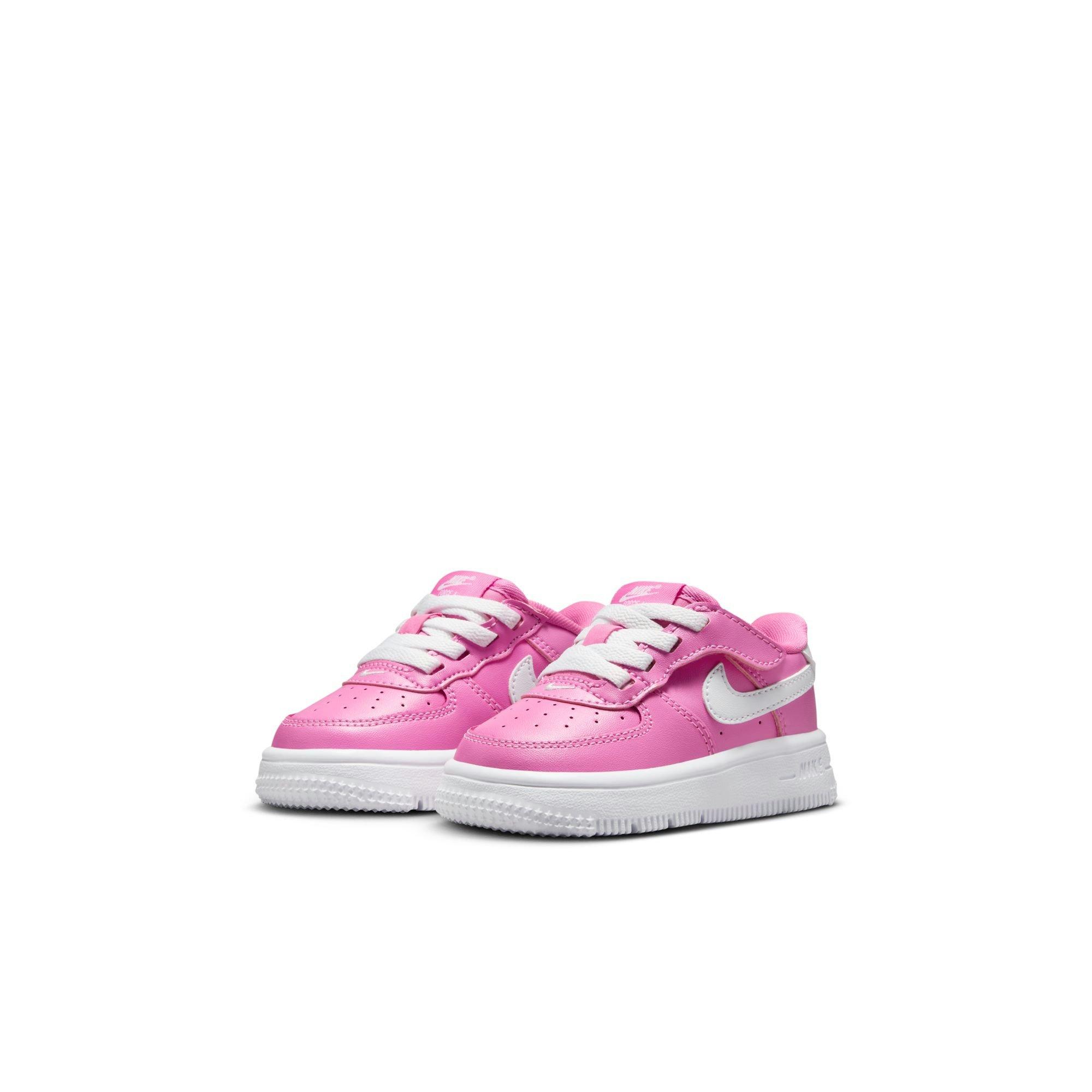 Nike Air Force 1 Low EasyOn Toddler Girls' Playful Pink/White Shoe