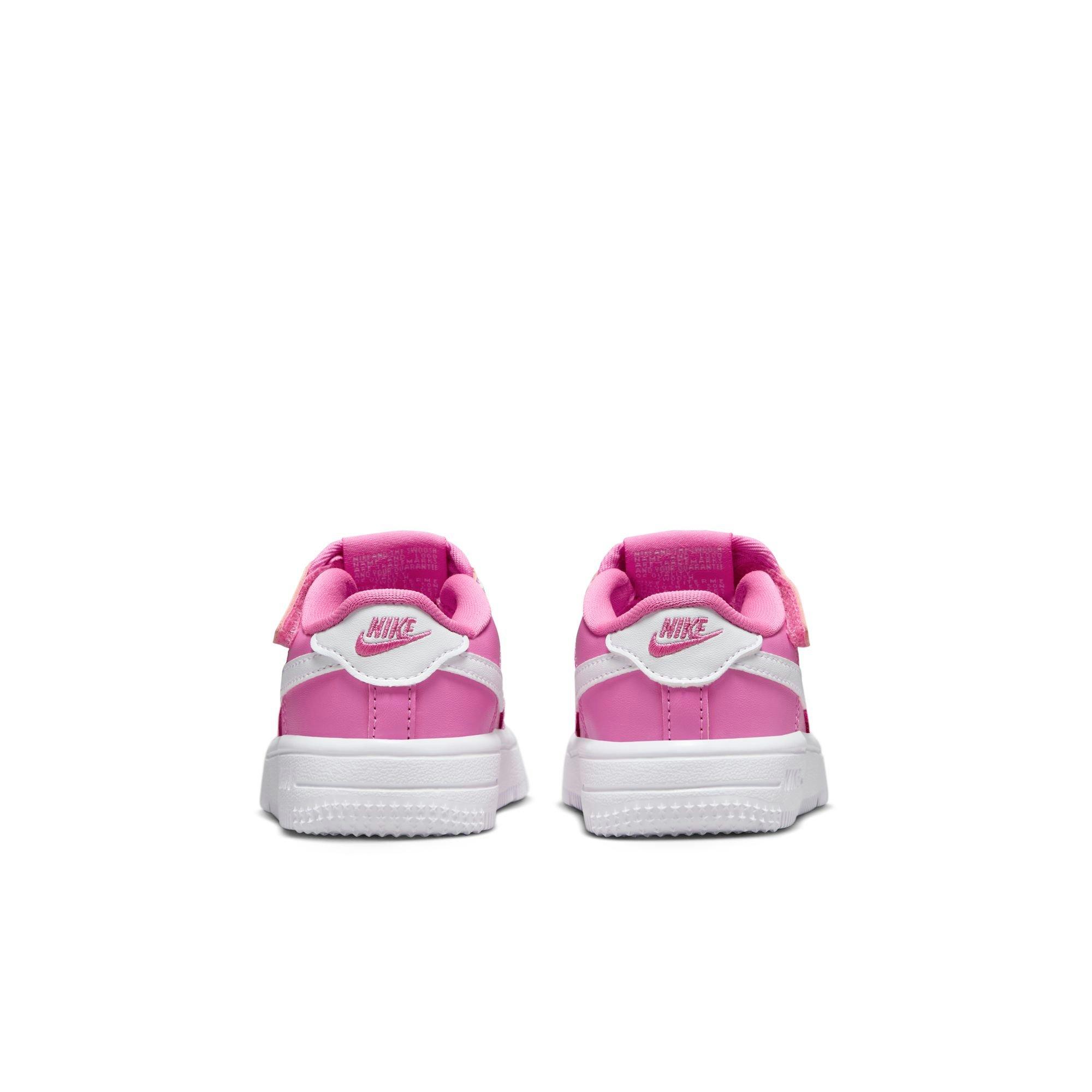 Nike Air Force 1 Low EasyOn Toddler Girls' Playful Pink/White Shoe