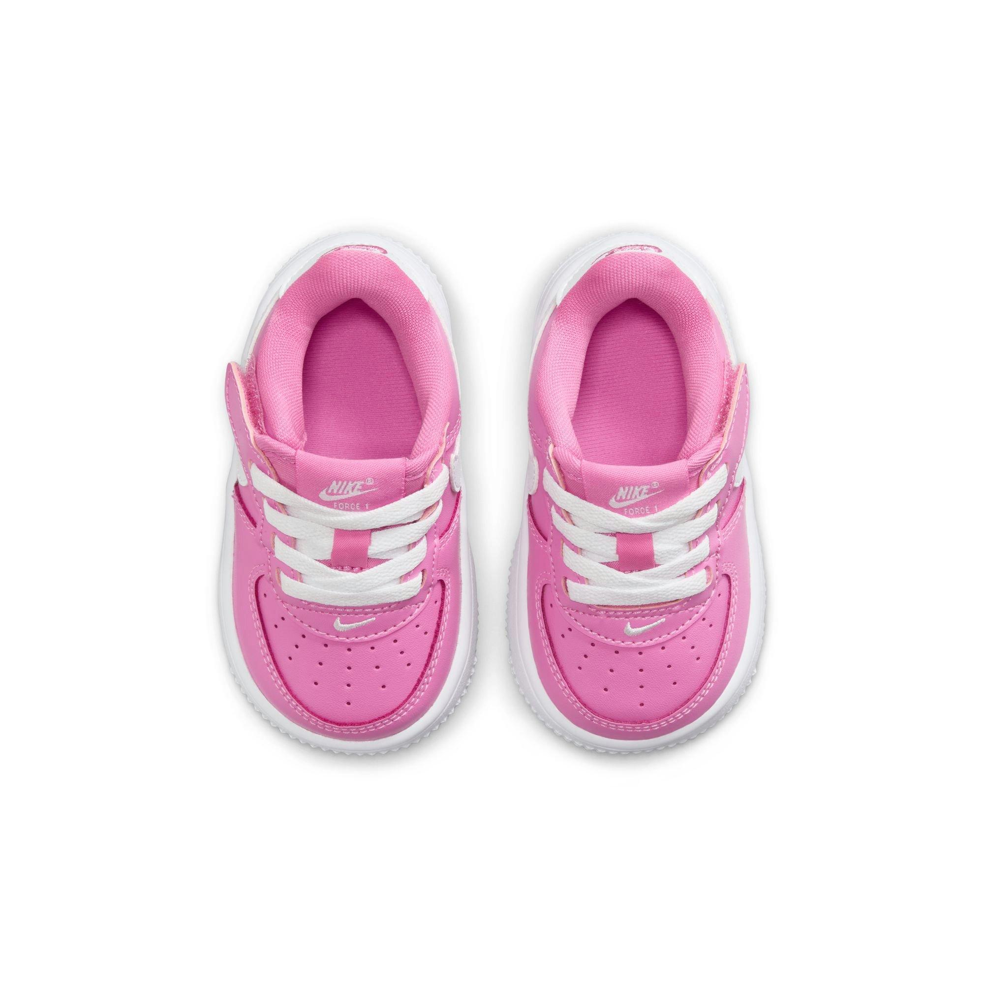 Nike Air Force 1 Low EasyOn Toddler Girls' Playful Pink/White Shoe