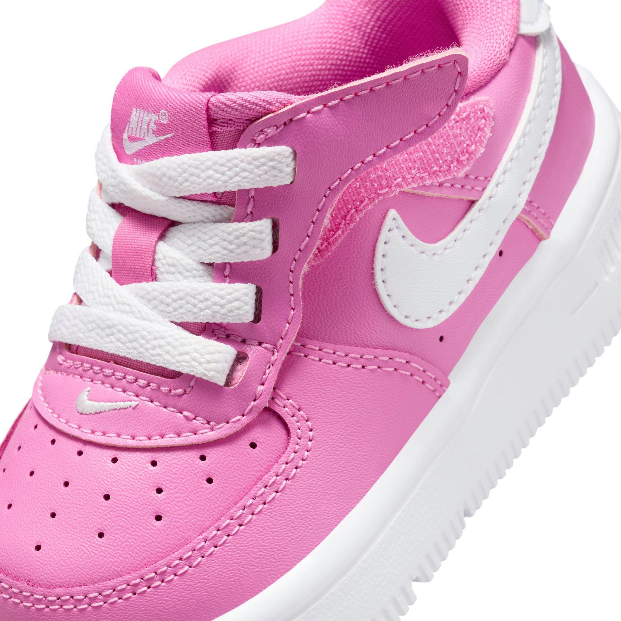 Nike Air Force 1 Low EasyOn Toddler Girls' Playful Pink/White Shoe