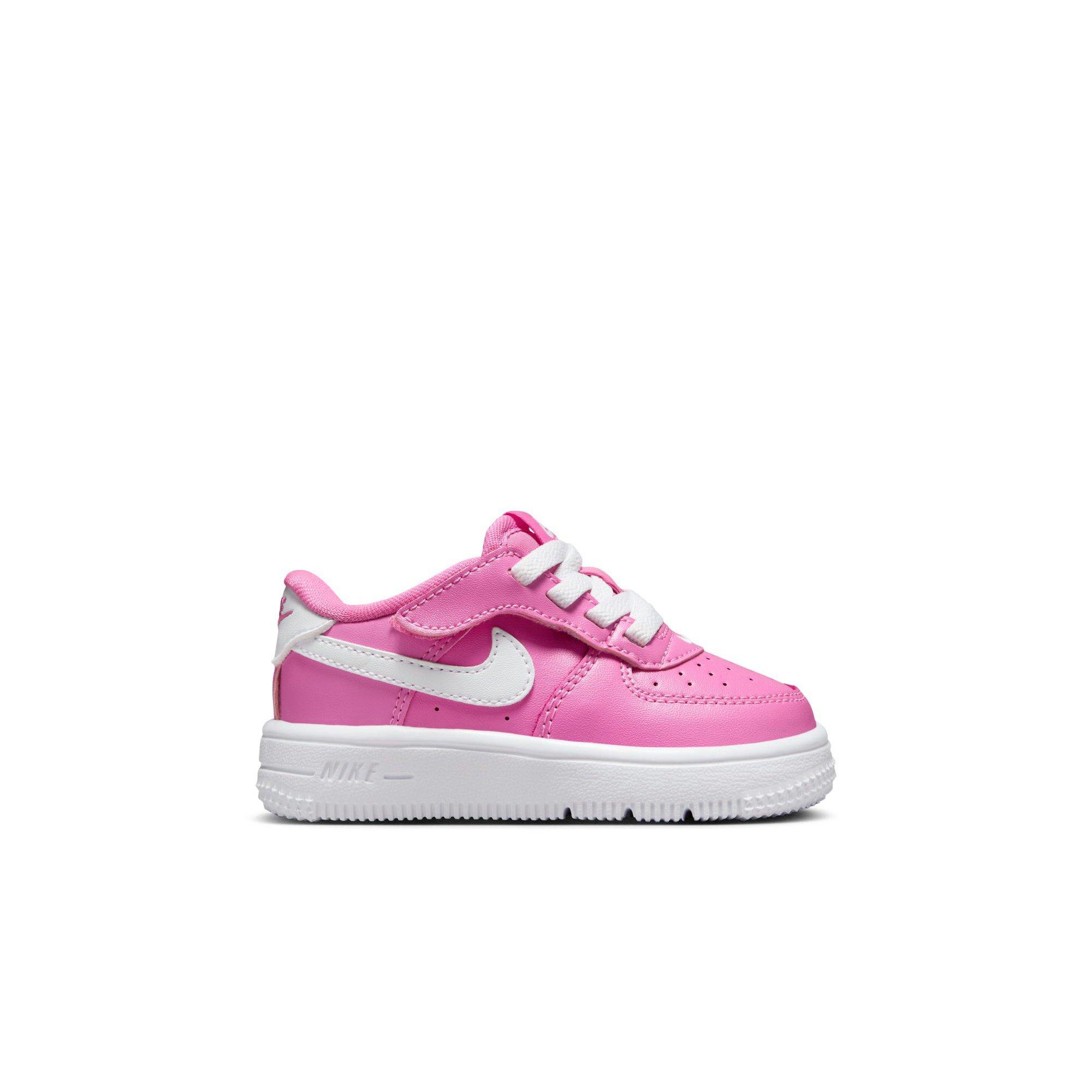 Nike Air Force 1 Low EasyOn "Playful Pink/White" Toddler Girls' Shoe - PINK/WHITE