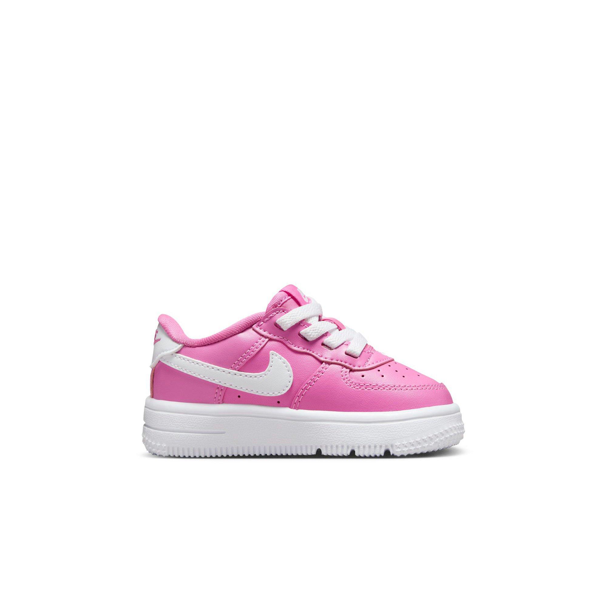 Nike Air Force 1 Low EasyOn Toddler Girls' Playful Pink/White Shoe