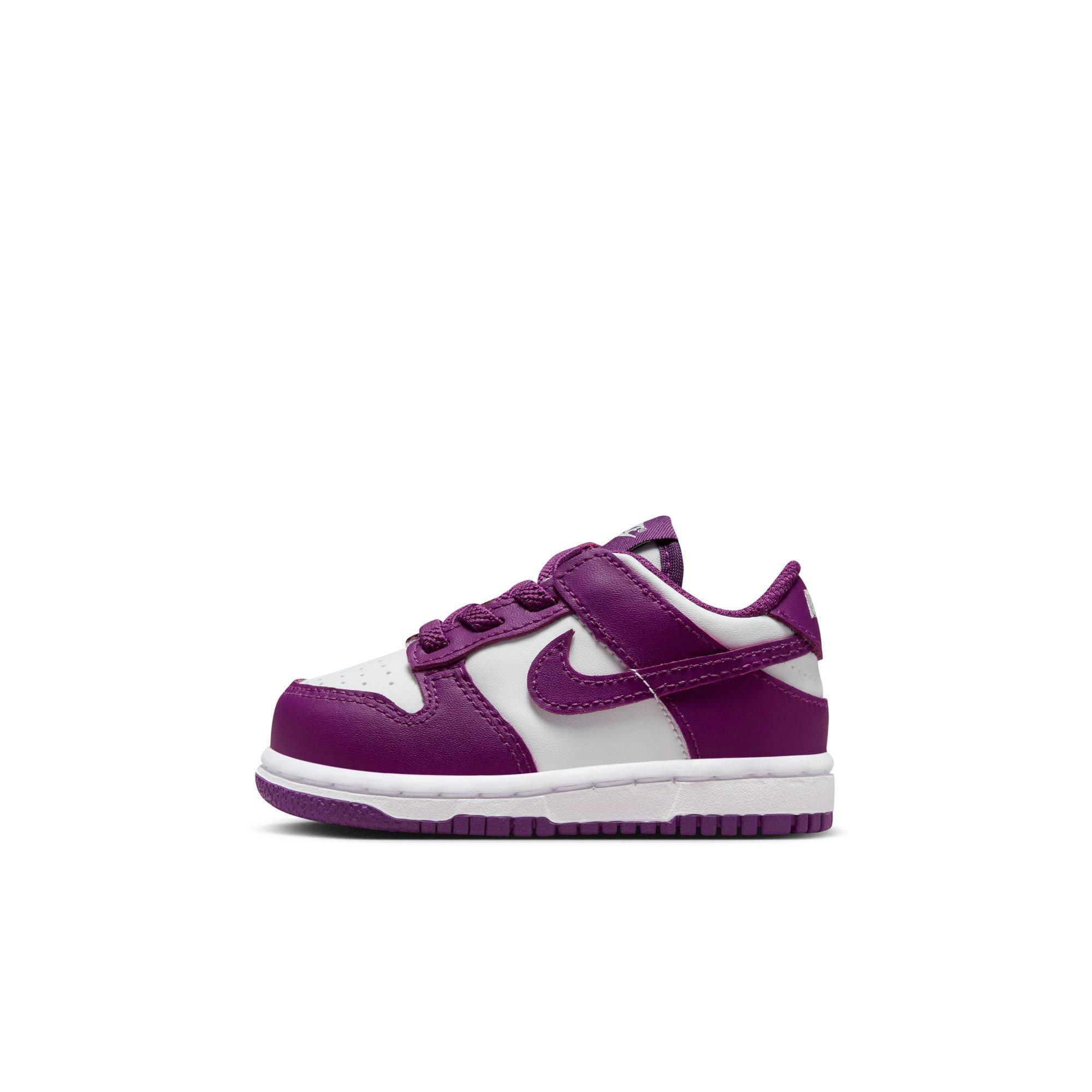 Nike Dunk Low Toddler Girls' "White/Viotech" Shoe