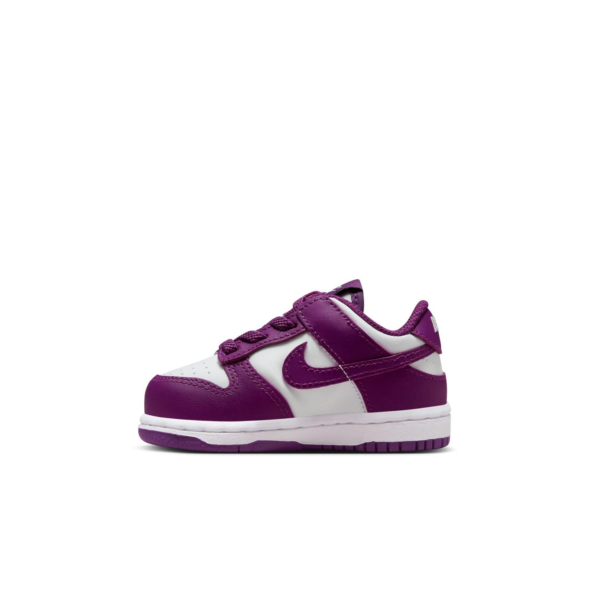 Nike Dunk Low Toddler Girls' "White/Viotech" Shoe