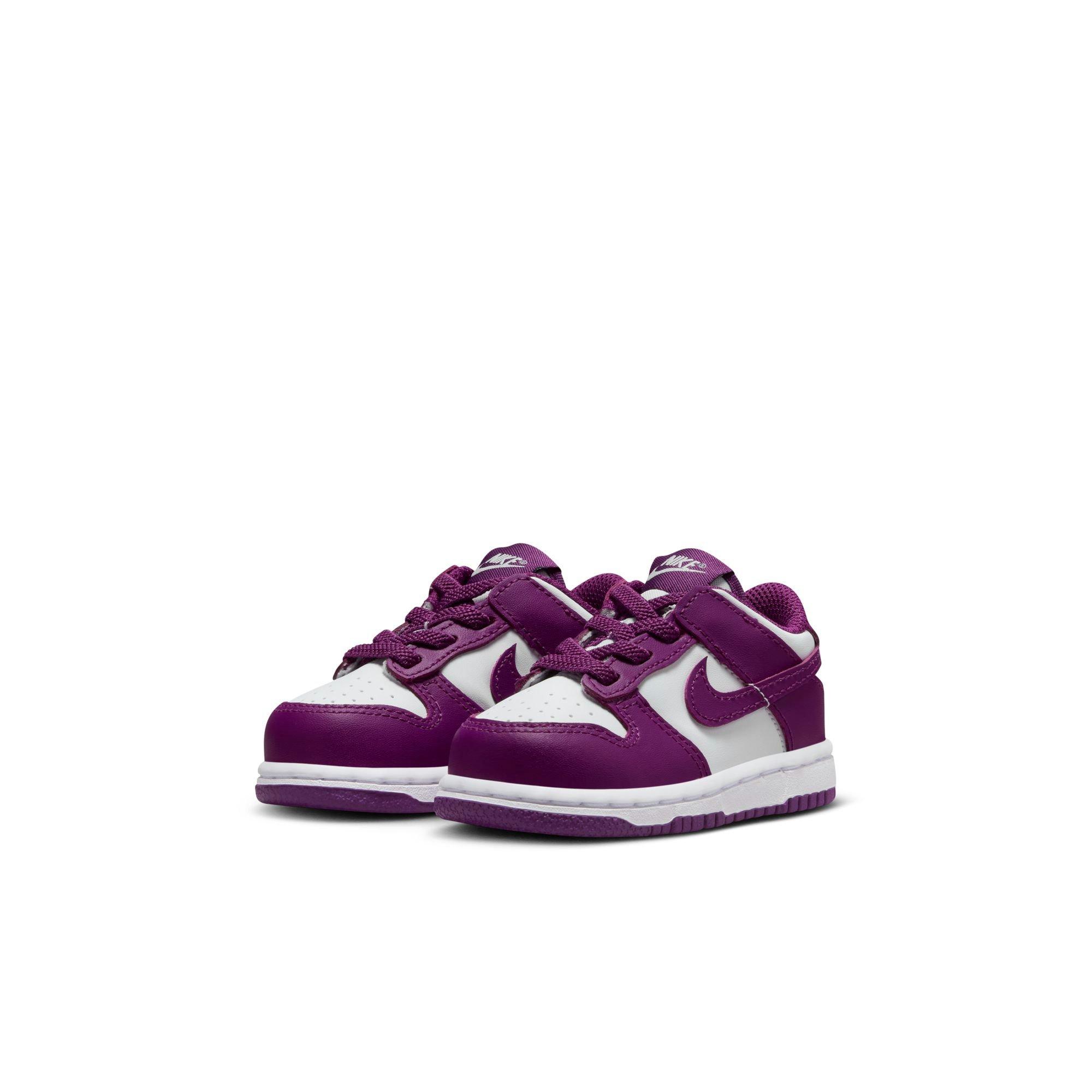 Nike Dunk Low Toddler Girls' "White/Viotech" Shoe