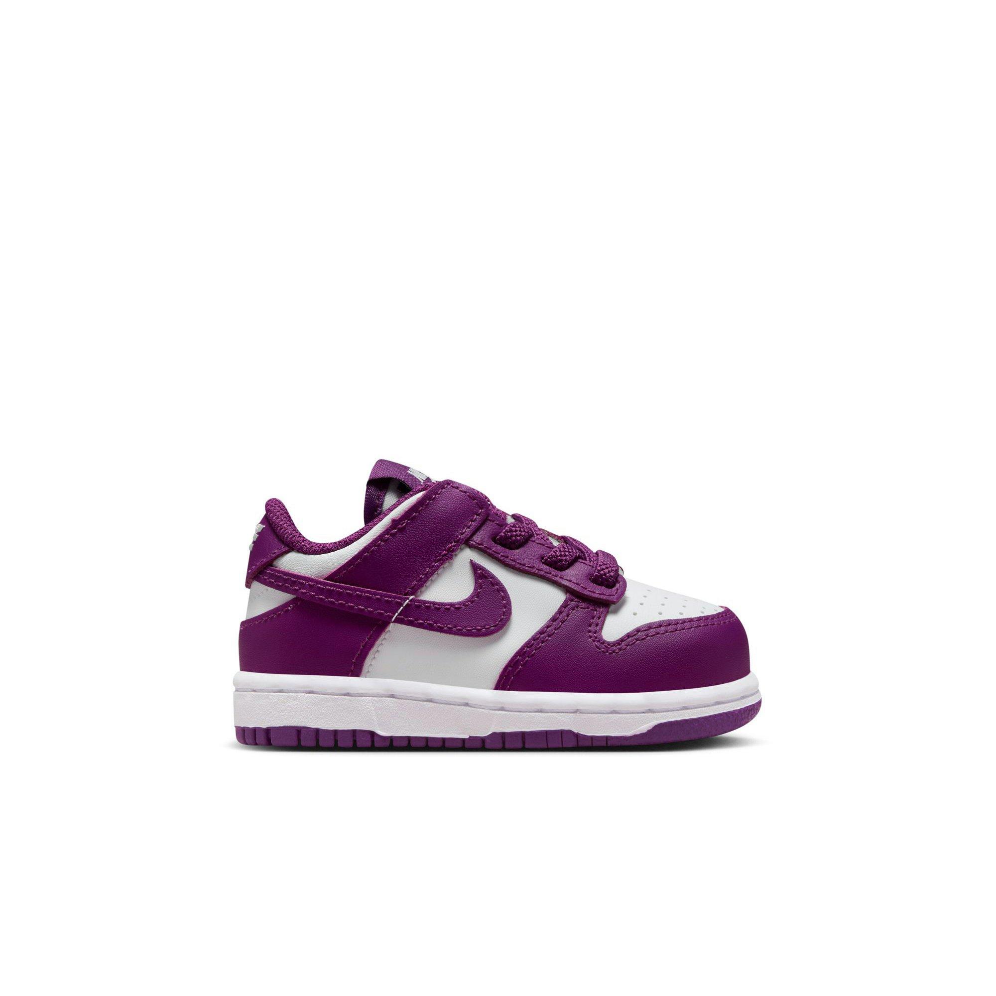 Nike Dunk Low Toddler Girls' "White/Viotech" Shoe