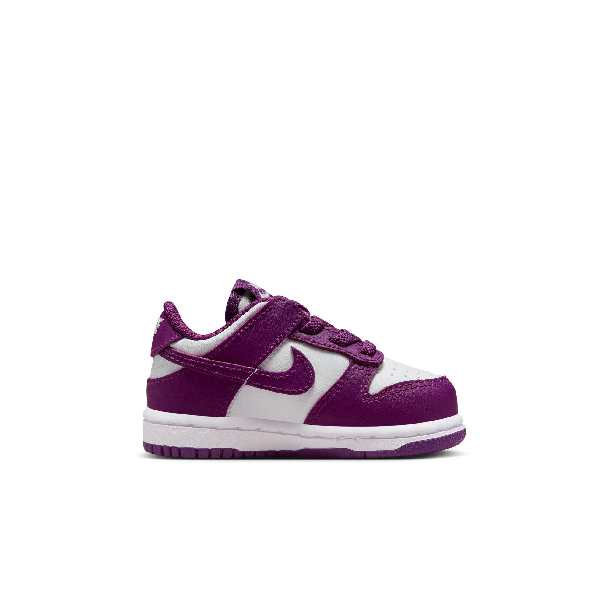 Nike Dunk Low Toddler Girls' "White/Viotech" Shoe