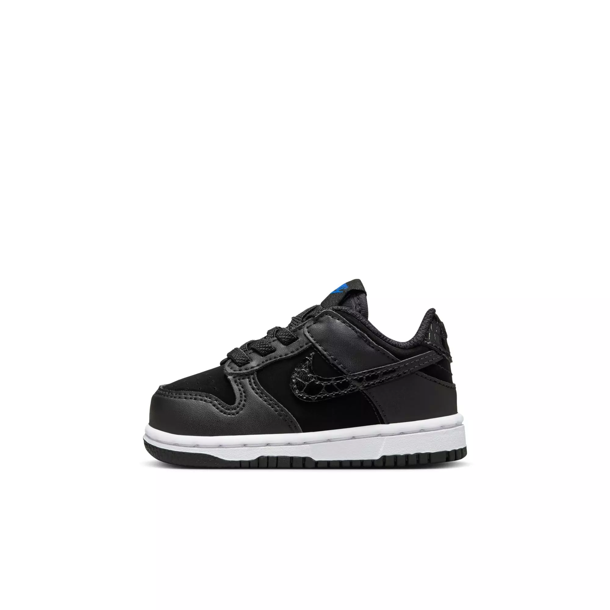 Nike Dunk Low "Black/White/Game Royal" Toddler Kids' Shoe - BLACK/WHITE