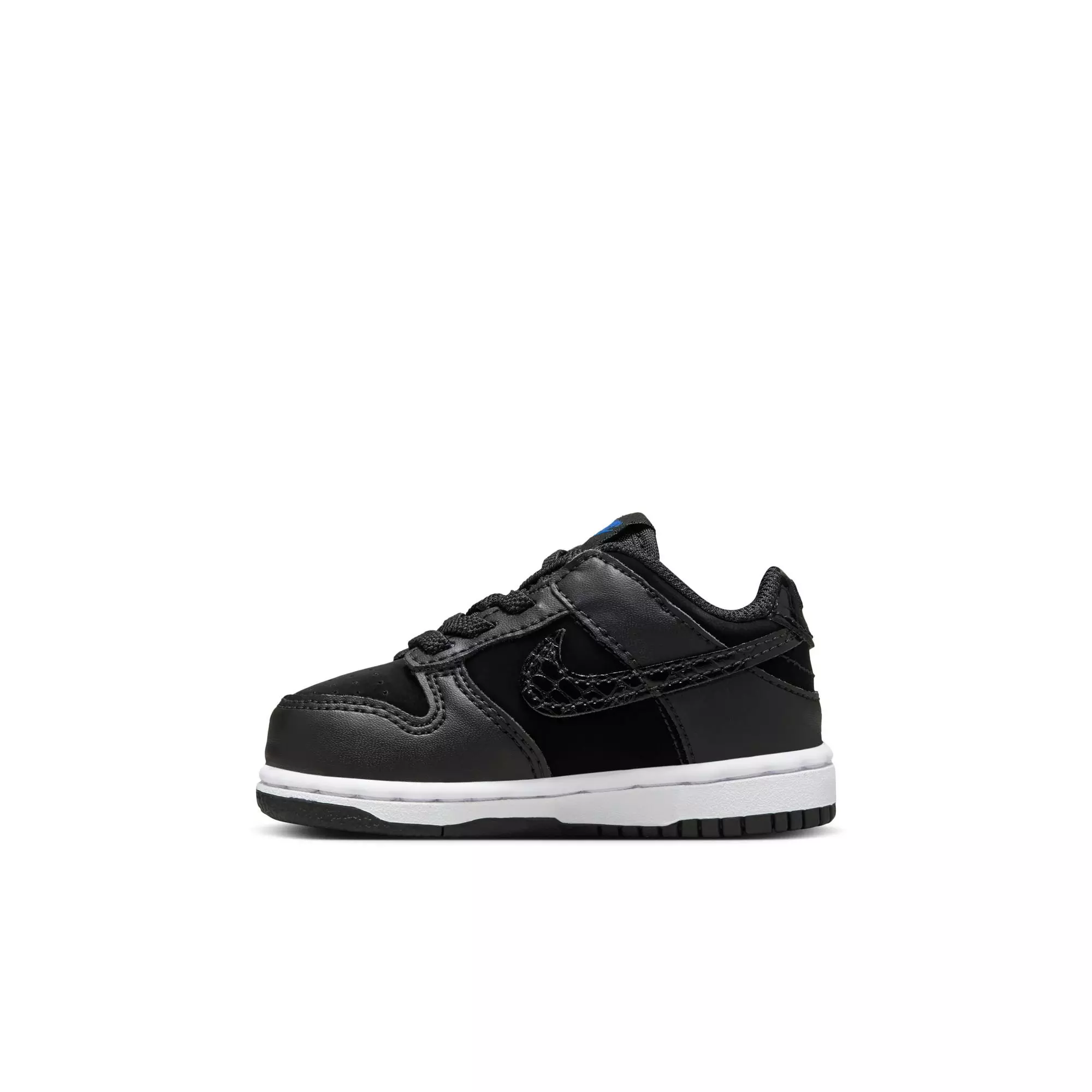 Nike Dunk Low "Black/White/Game Royal" Toddler Kids' Shoe - BLACK/WHITE