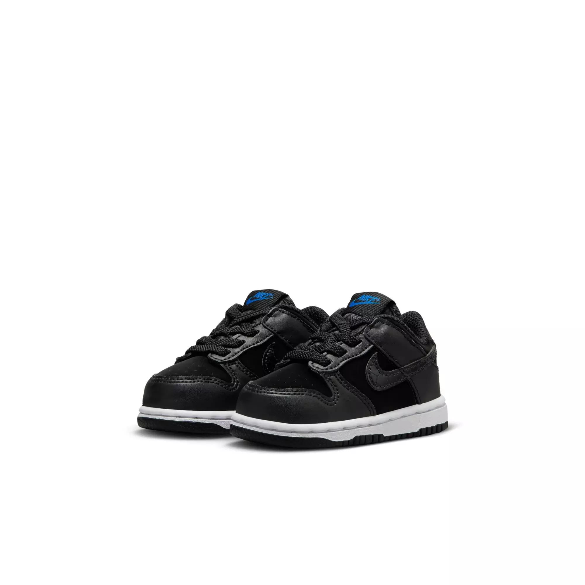 Nike Dunk Low "Black/White/Game Royal" Toddler Kids' Shoe - BLACK/WHITE