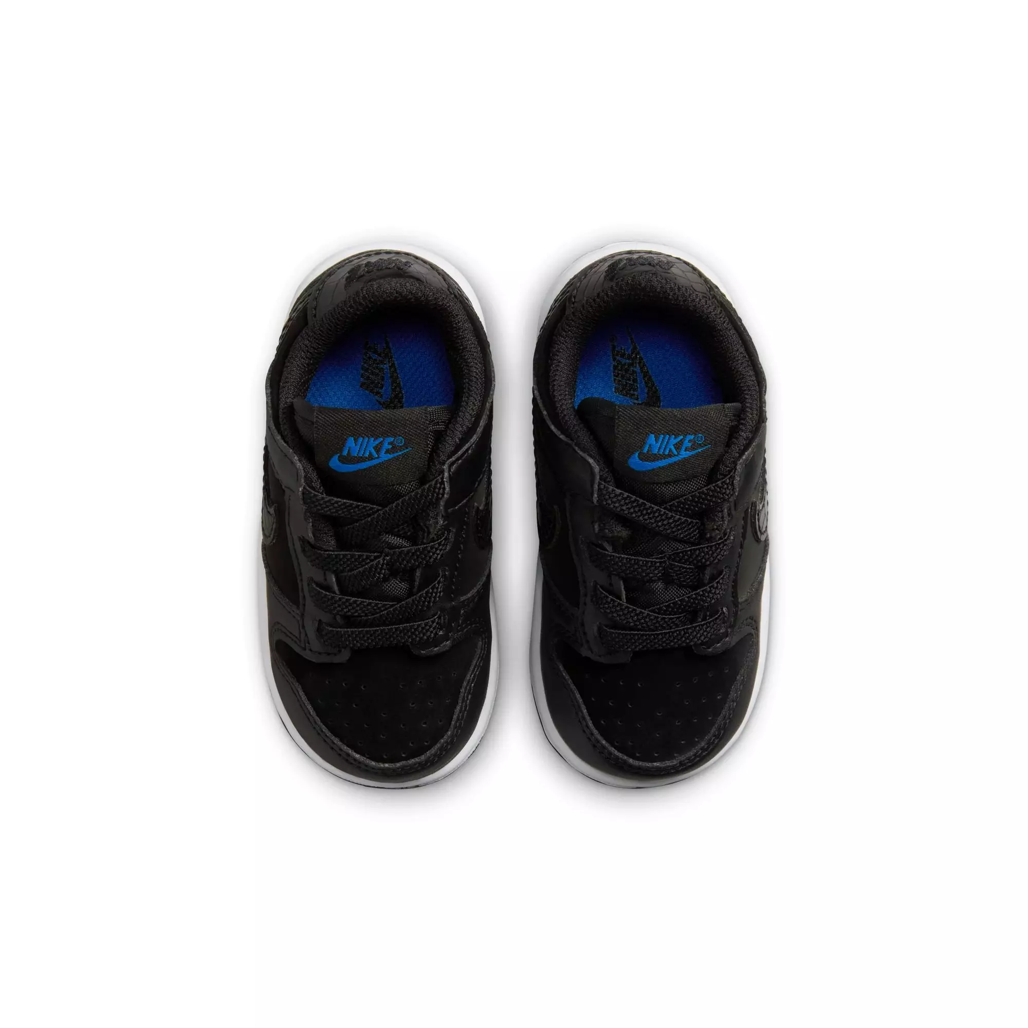 Nike Dunk Low "Black/White/Game Royal" Toddler Kids' Shoe - BLACK/WHITE