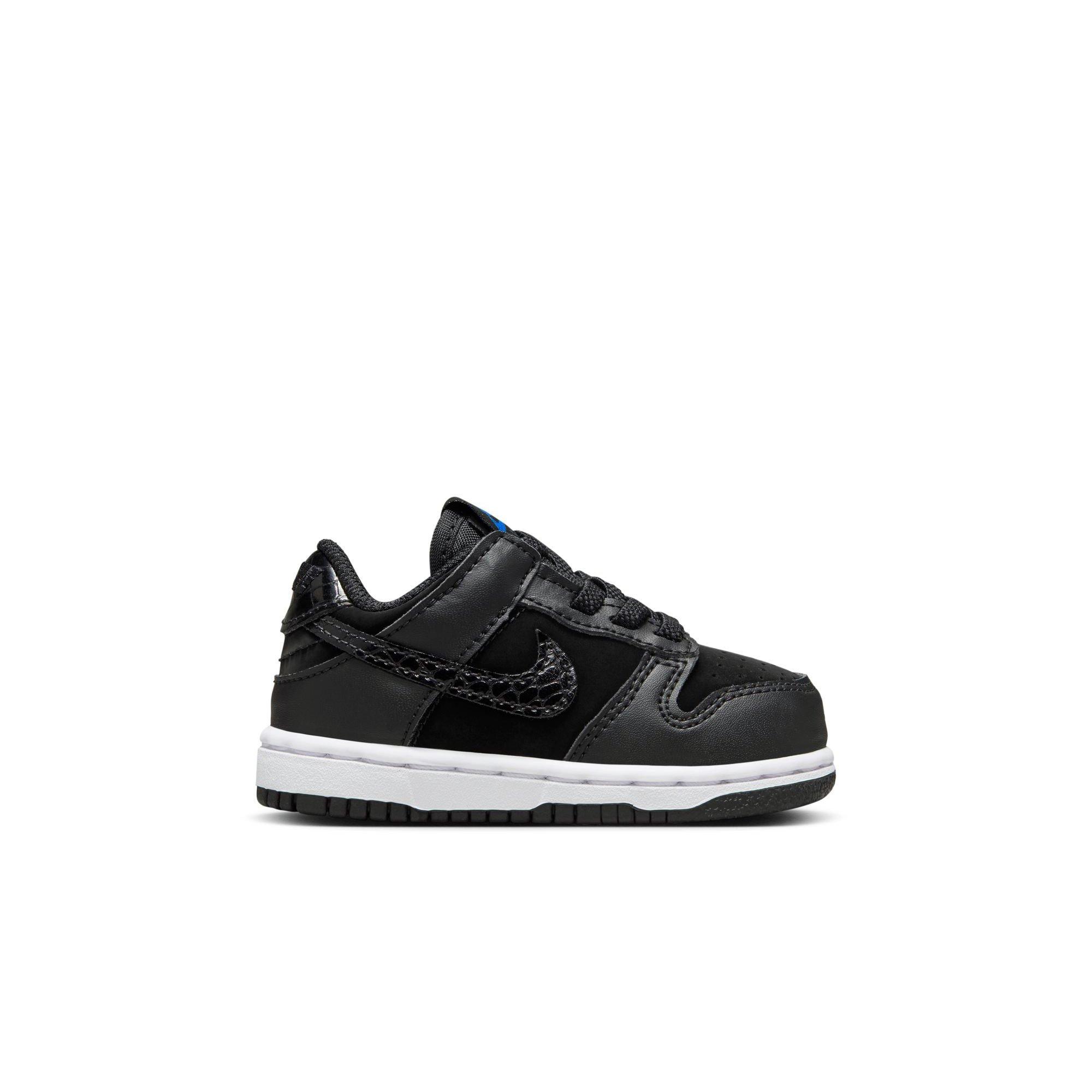 Nike Dunk Low "Black/White/Game Royal" Toddler Kids' Shoe - BLACK/WHITE