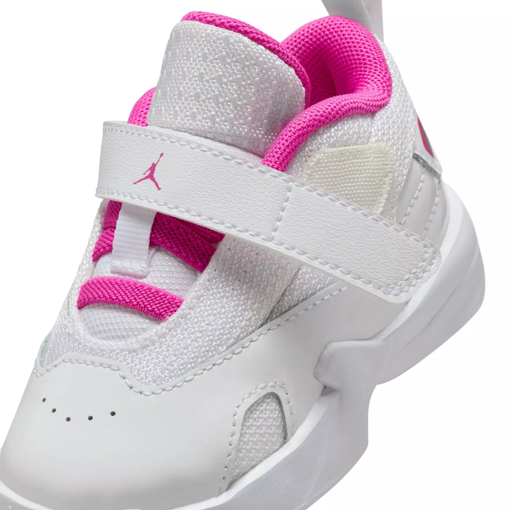 Jordan Max Aura 6 "White/Fire Pink" Toddler Girls' Shoe - WHITE/PINK