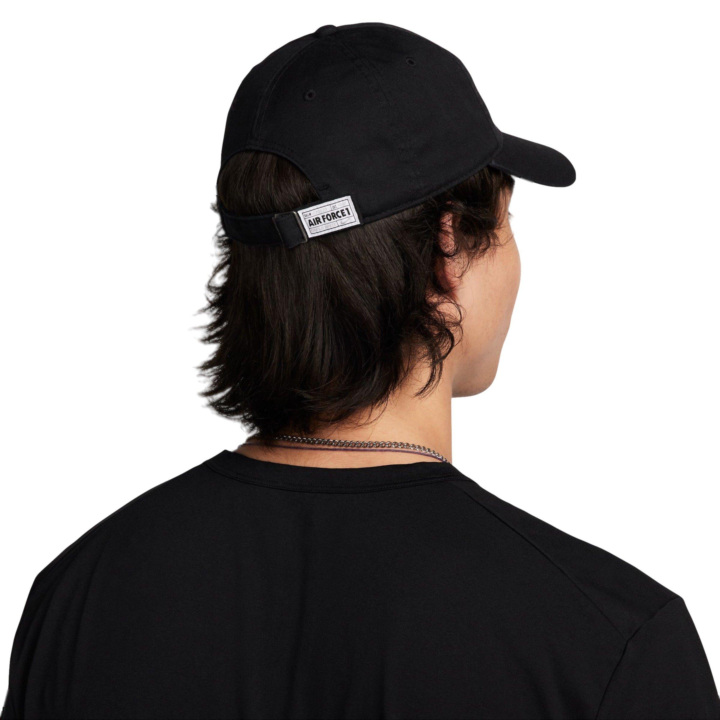 Nike Club Unstructured AF1 Patch Hat-Black - BLACK Thumbnail View 2