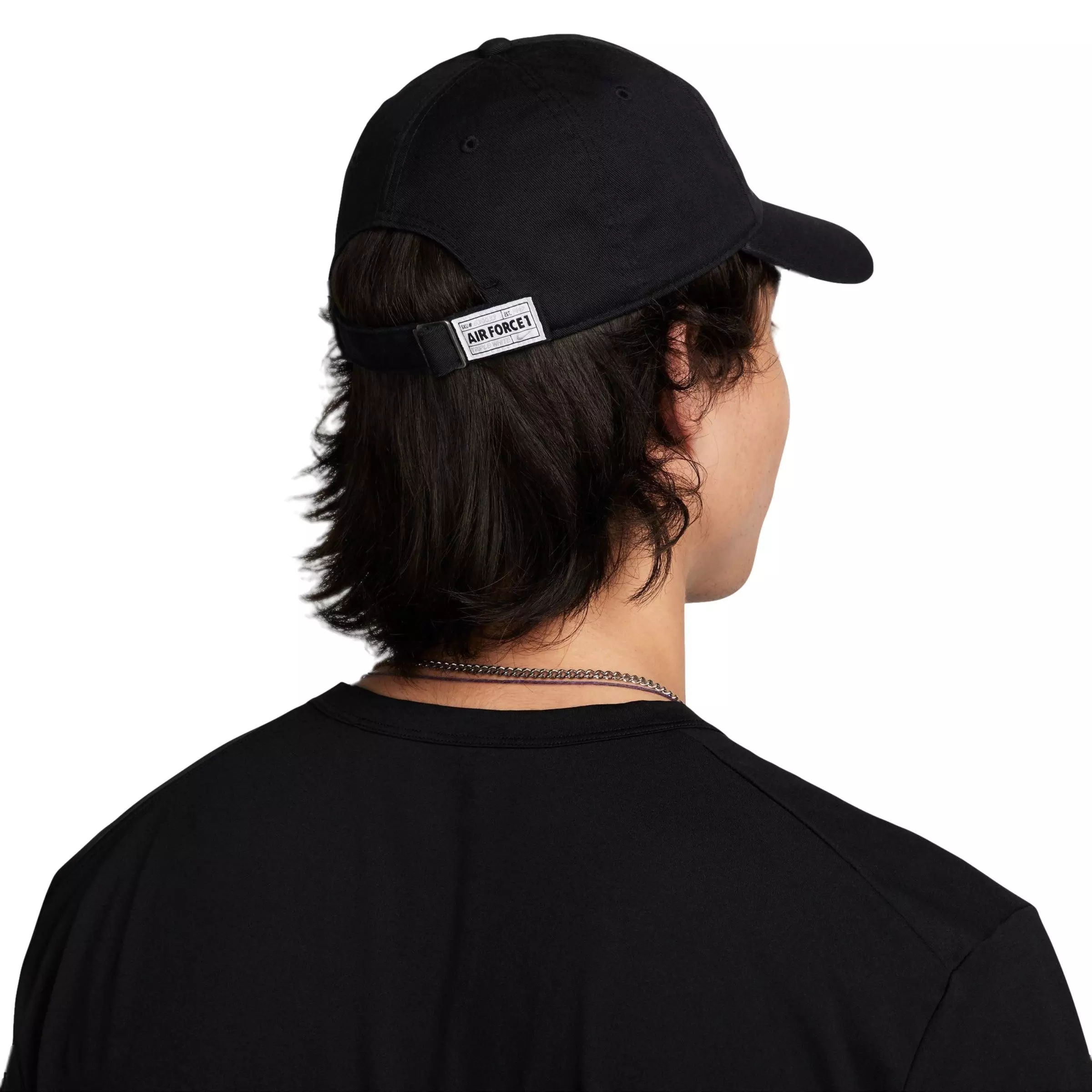 Nike Club Unstructured AF1 Patch Hat-Black - BLACK