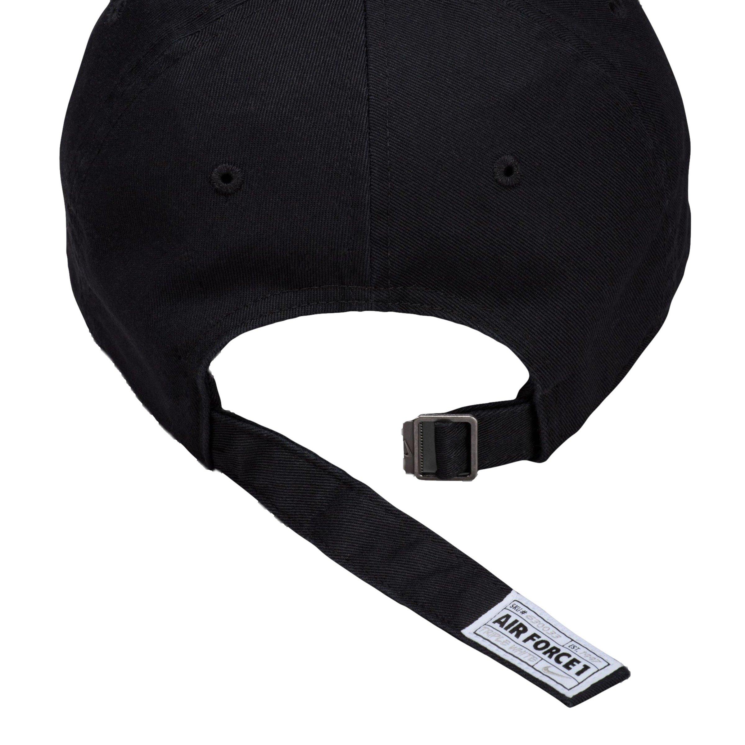 Nike Club Unstructured AF1 Patch Hat-Black - BLACK Thumbnail View 3